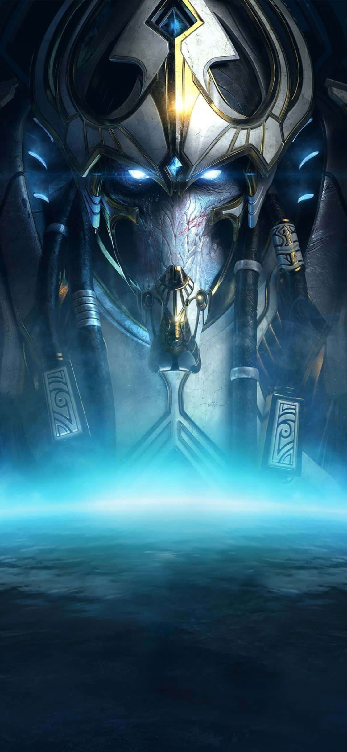 iPhone X Starcraft Ii Фон Синий Артанис Обои