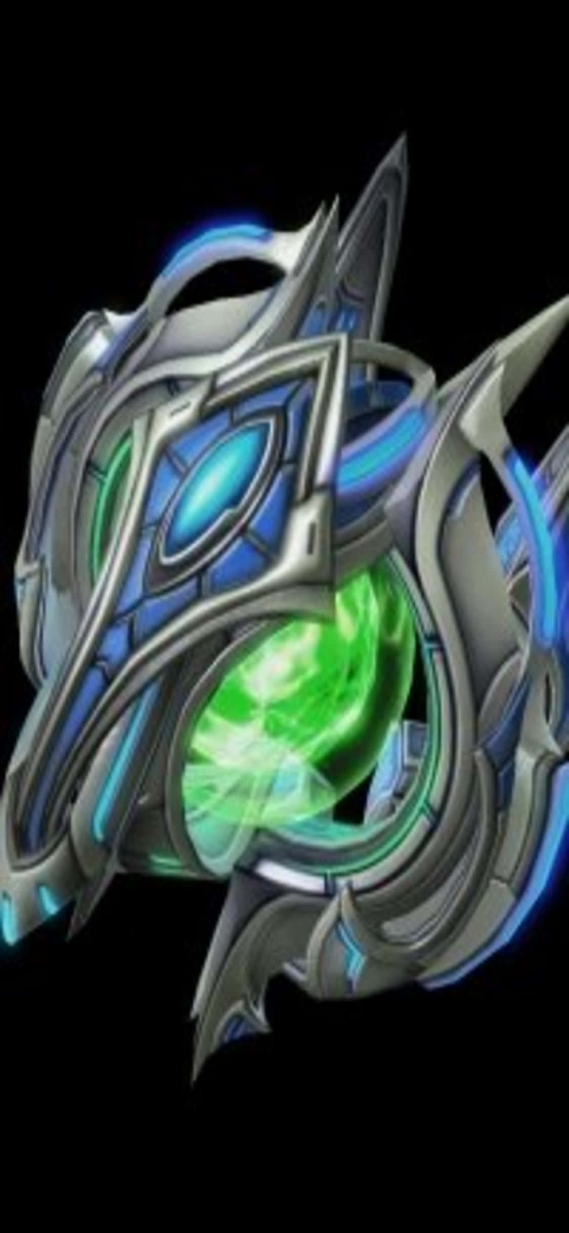 iPhone X Starcraft II фон зеленое ядро Обои