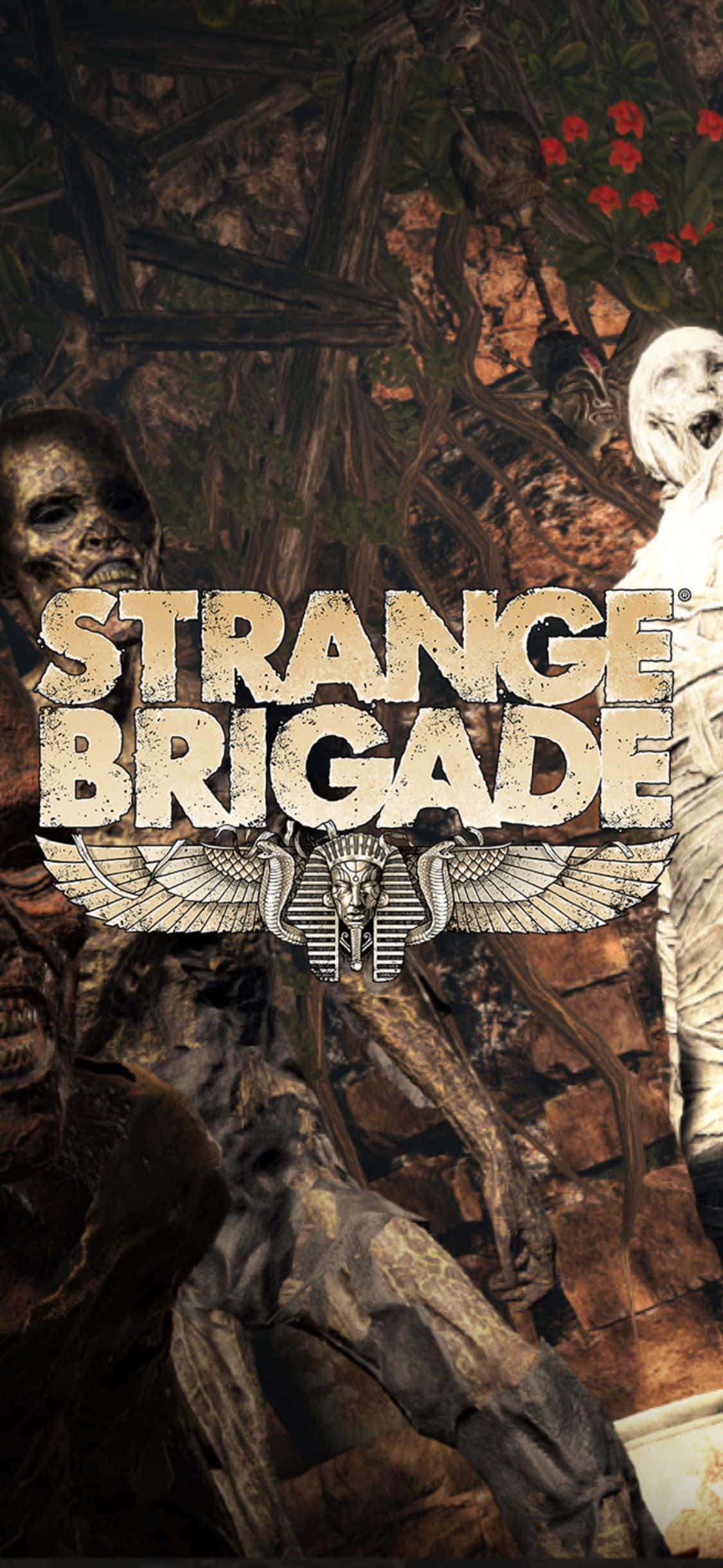 Страшные скелеты-зомби iPhone X Strange Brigade фон Обои