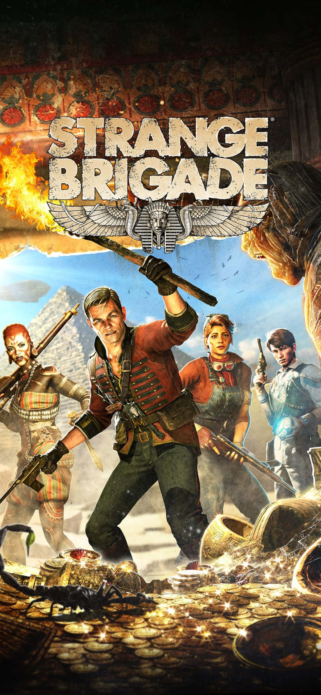 Пещера Сокровищ iPhone X Strange Brigade Заставка Обои