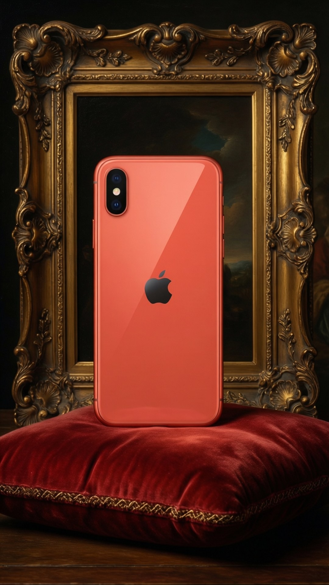Барокко Коралловый iPhone XR Обои