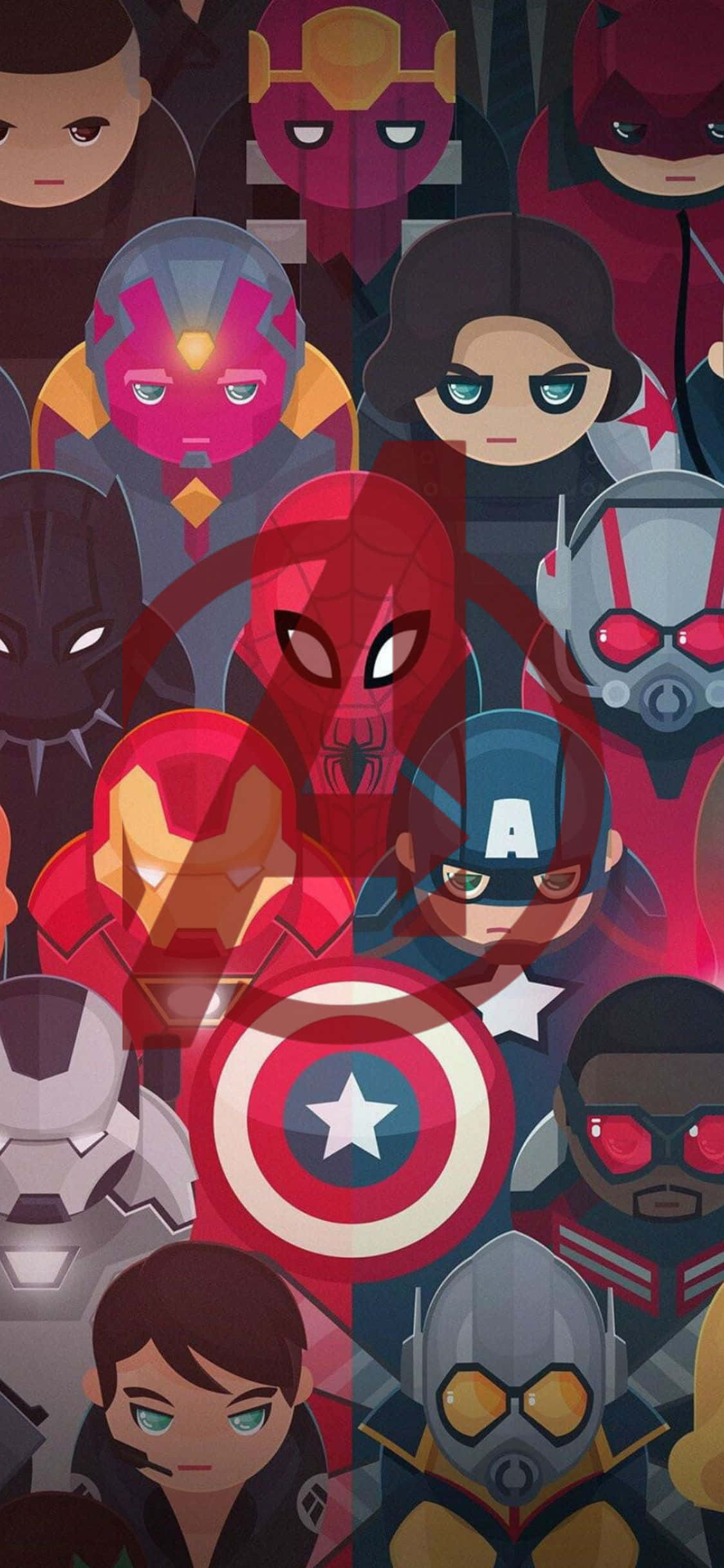 iPhone XS Avengers Background Cute Fanart Обои