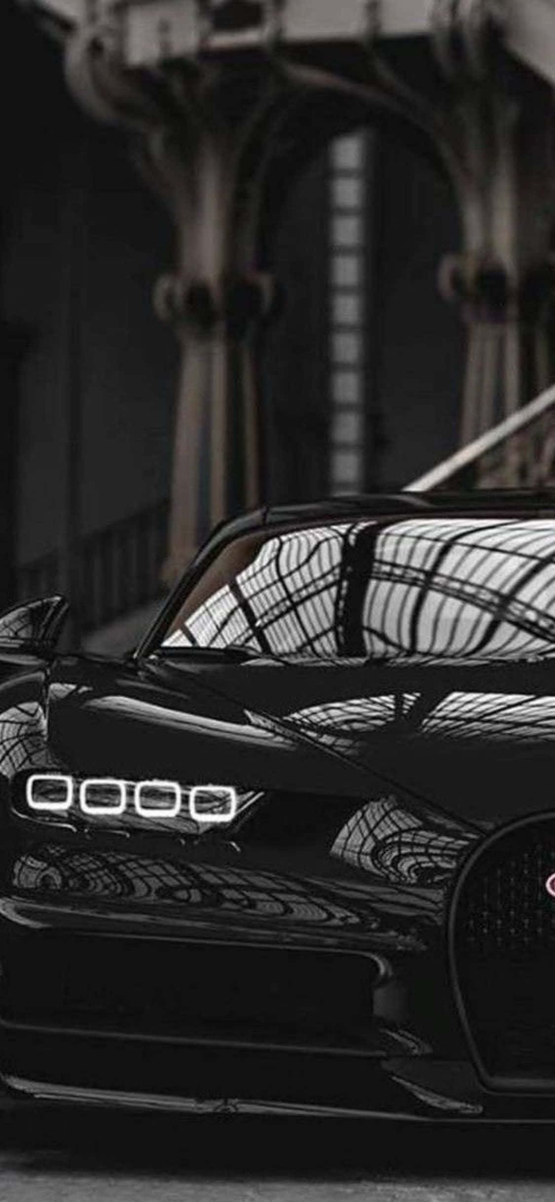 Испытайте скорость с новейшим iPhone Xs и Bugatti Chiron Обои
