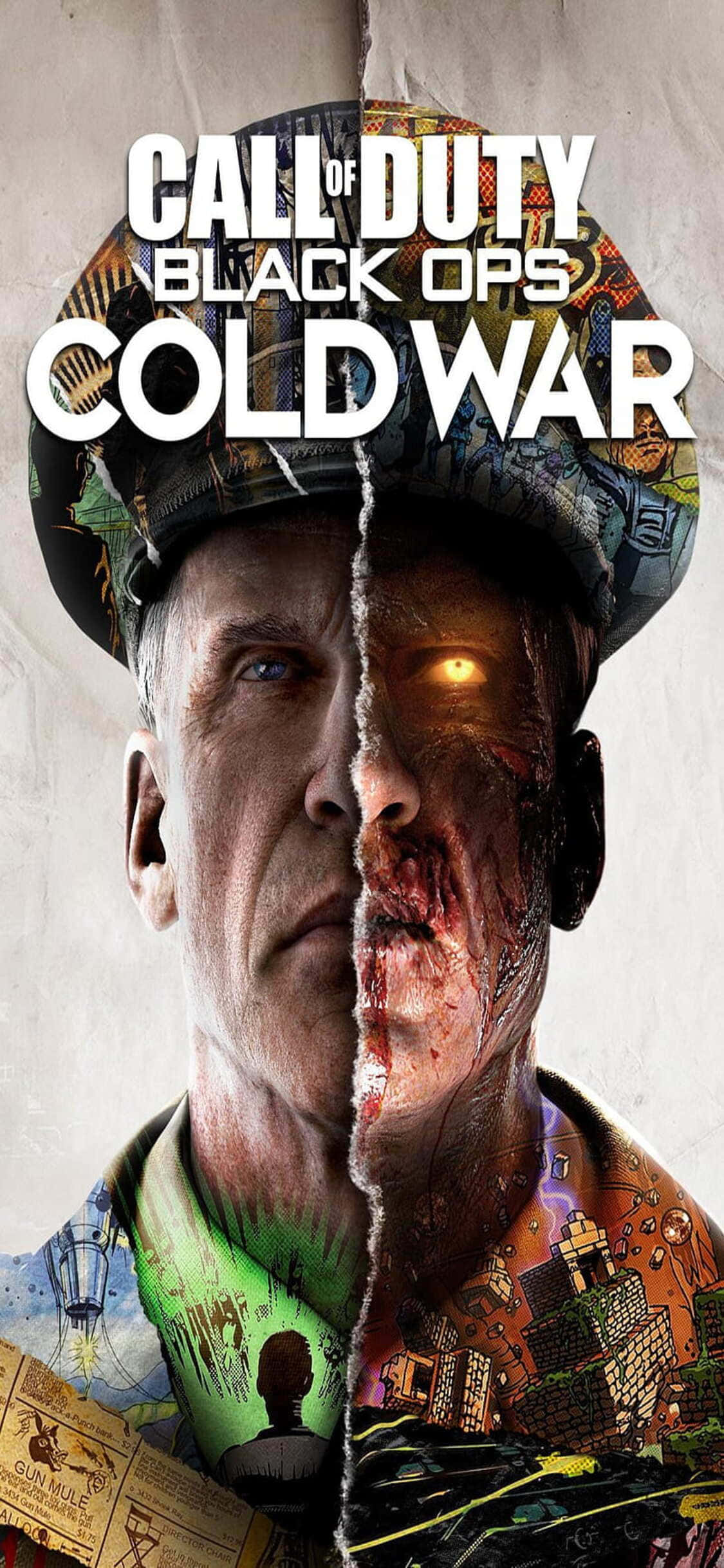 iPhone Xs Call Of Duty Black Ops Cold War Арт с зомби Обои