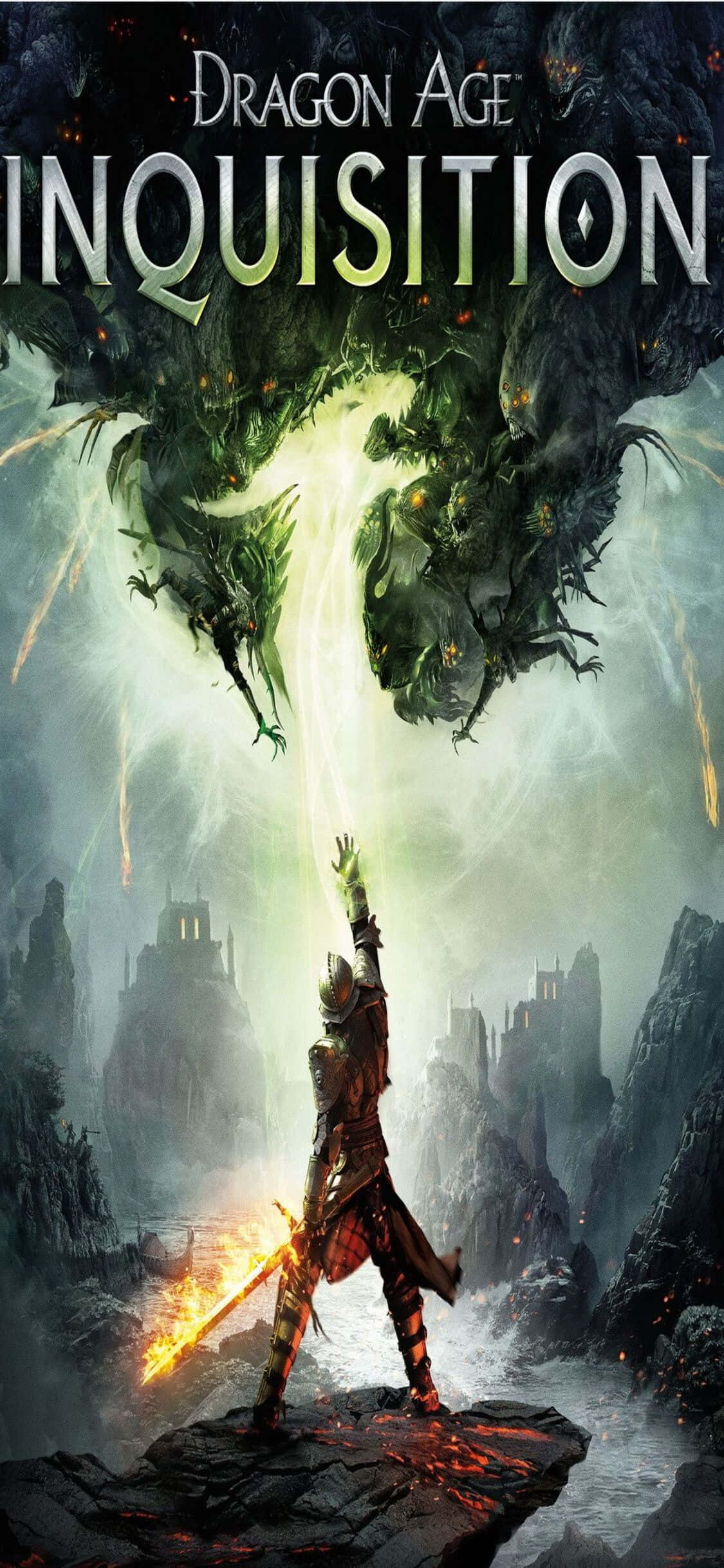 Интенсивный геймплей на вашем iPhone Xs с Dragon Age Inquisition Обои