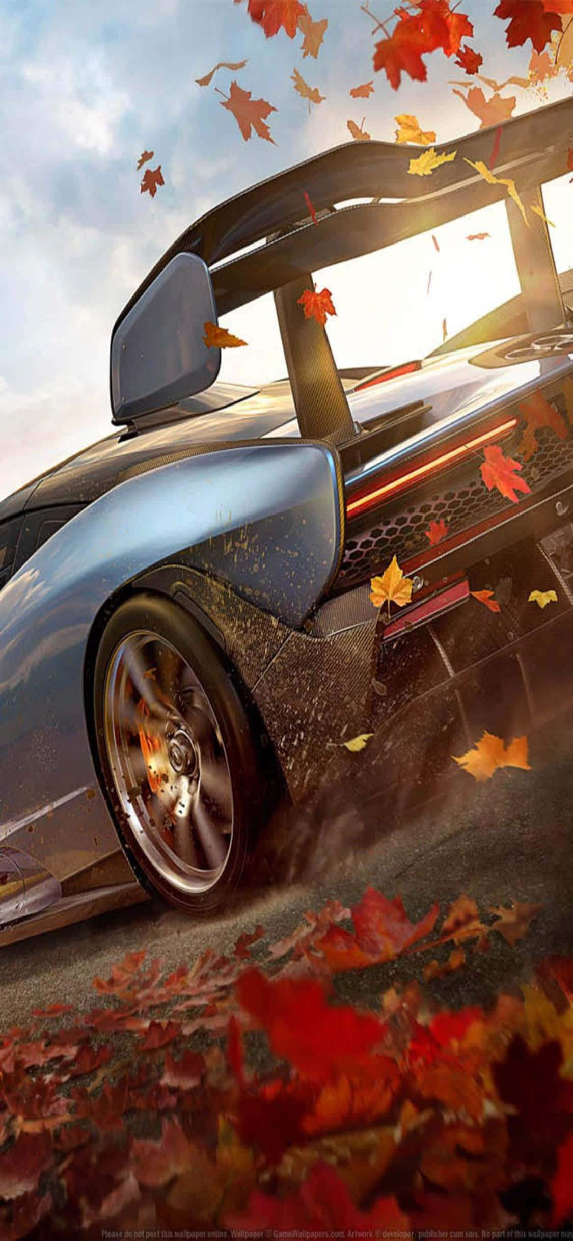 Почувствуйте скорость iPhone Xs, преобразите свой опыт с Forza Horizon 4 Обои
