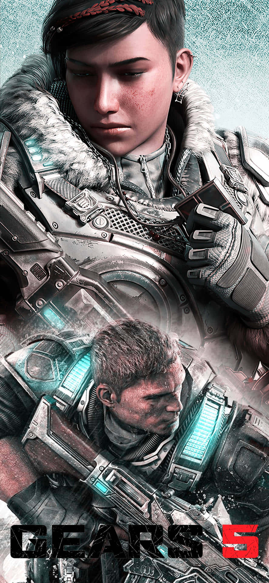 Креативный постер для iPhone XS Gears of War 5 Обои