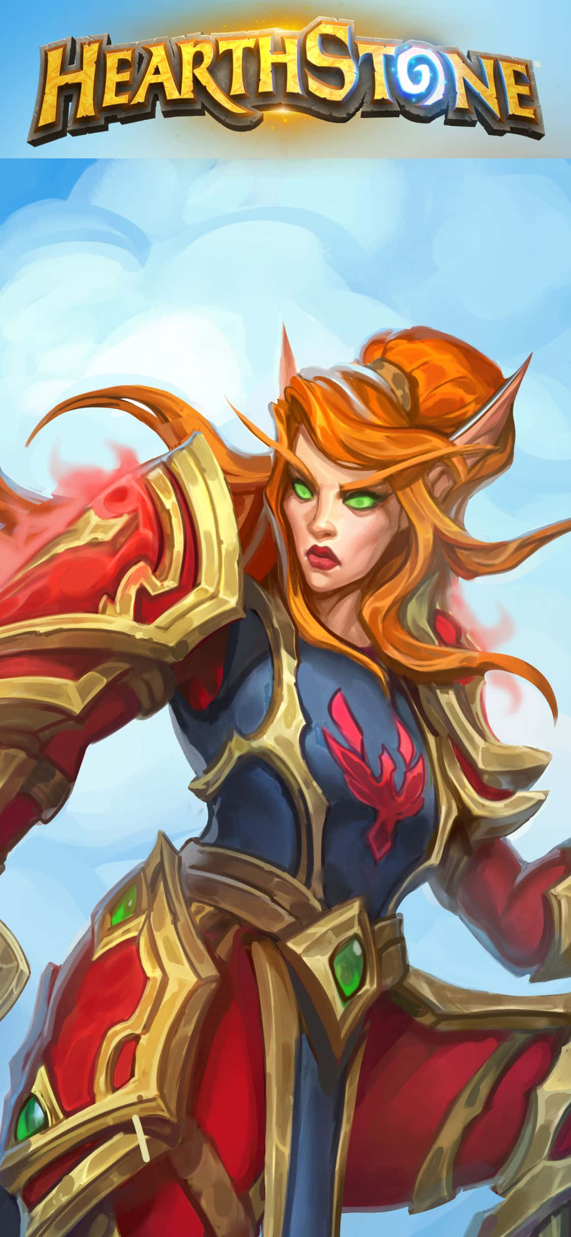 Скин Леди Лиадрин iPhone XS Hearthstone Заставка Обои