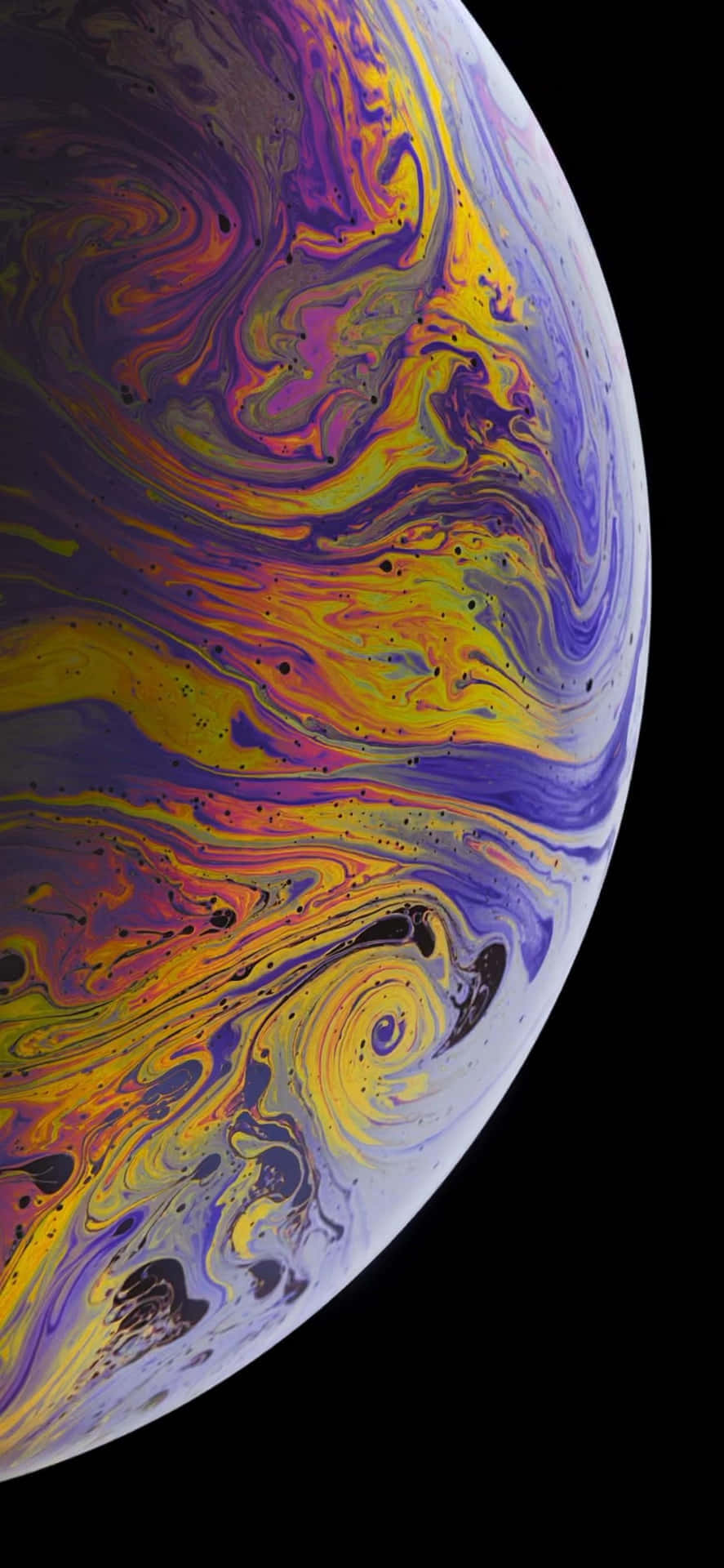 iPhone Xs Max Apple фон сторона планеты цвета Обои