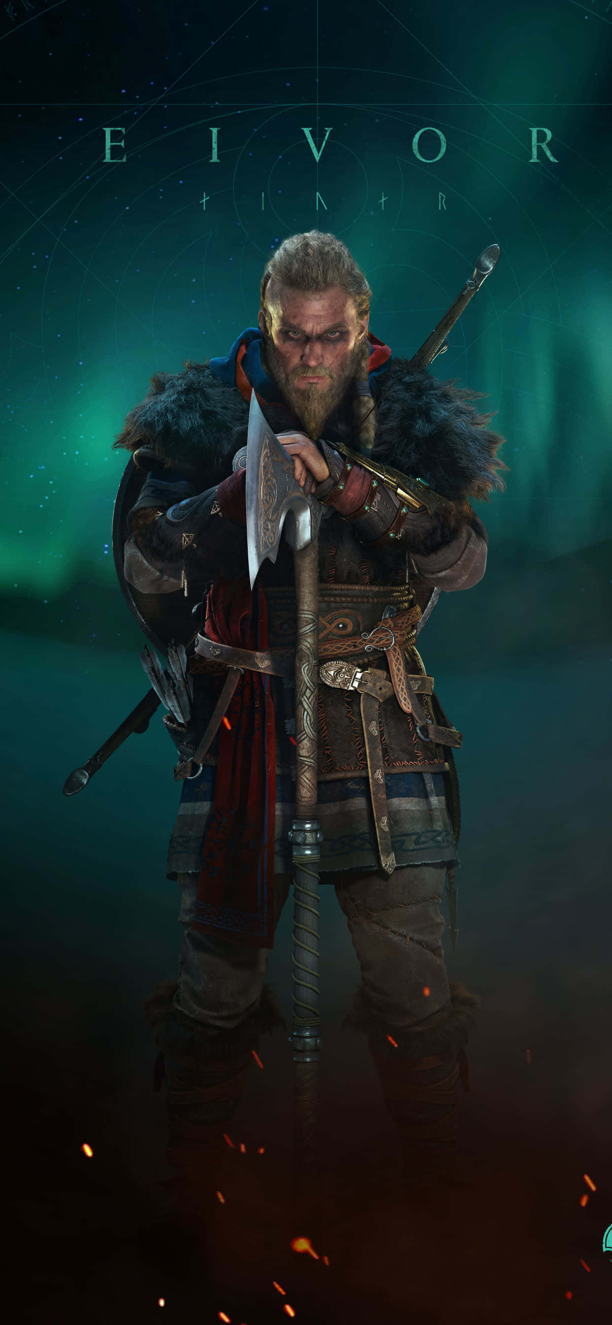 Арт Эйвор Варинсдоттир iPhone Xs Max Assassin's Creed Valhalla Обои