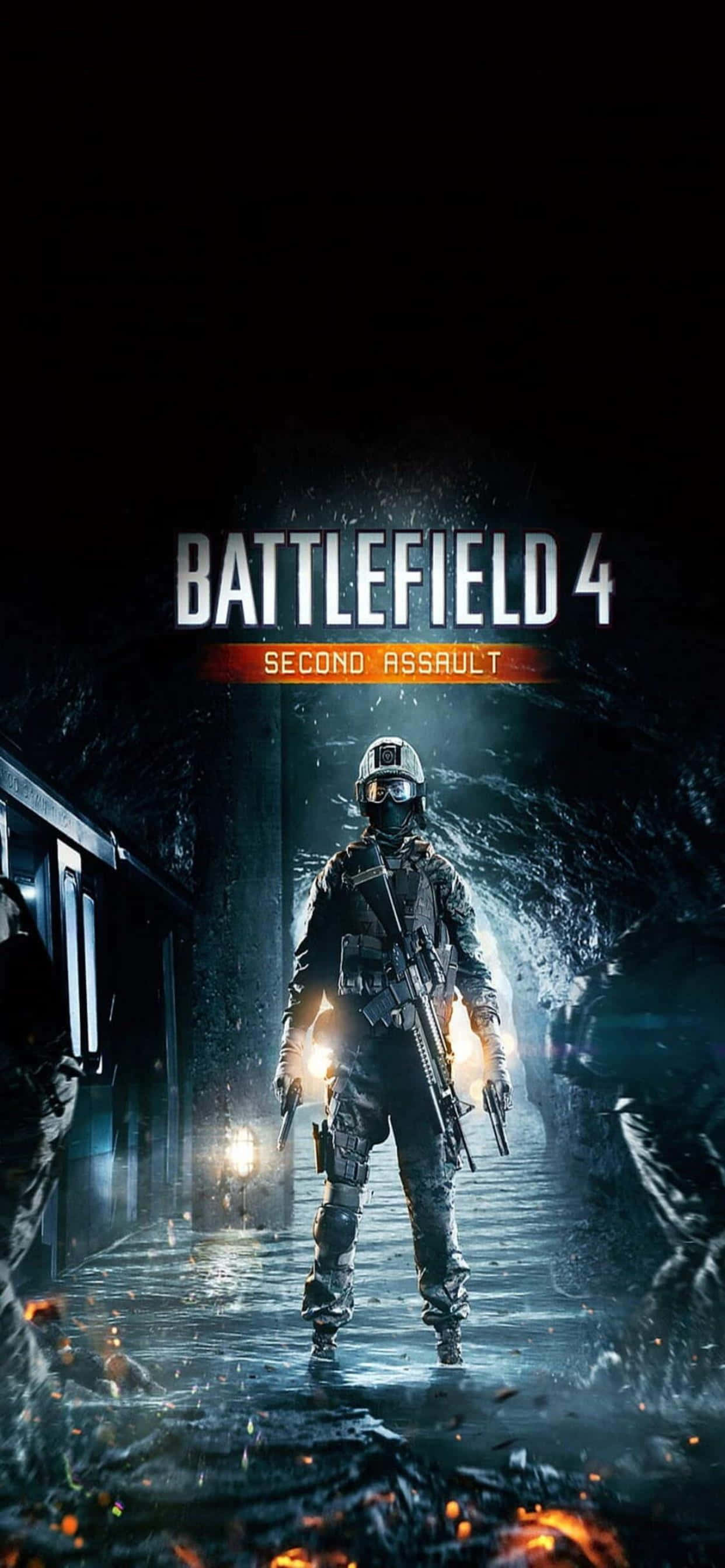 Наслаждайтесь часами мобильного гейминга с iPhone Xs Max и Battlefield 4 Обои