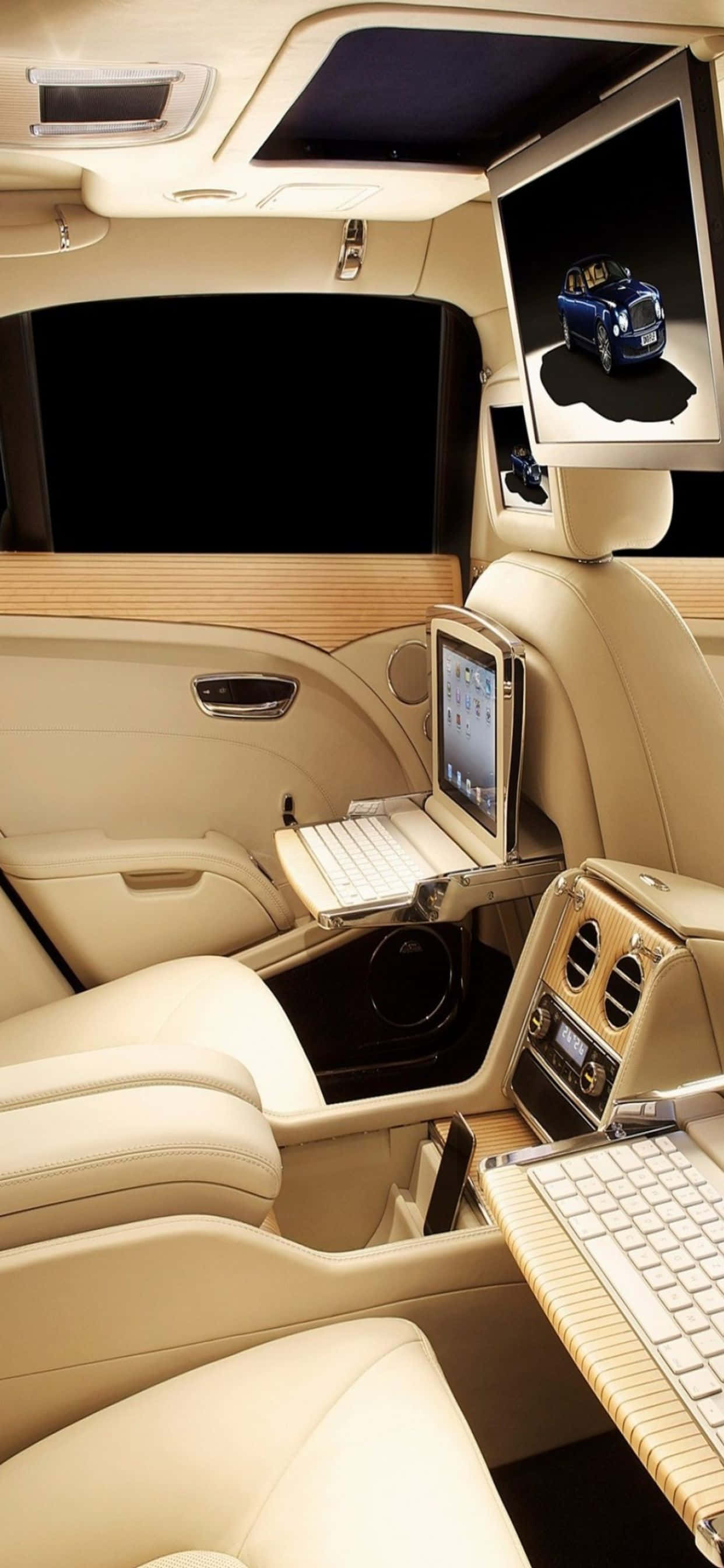 Роскошь с iPhone Xs Max и Bentley Обои
