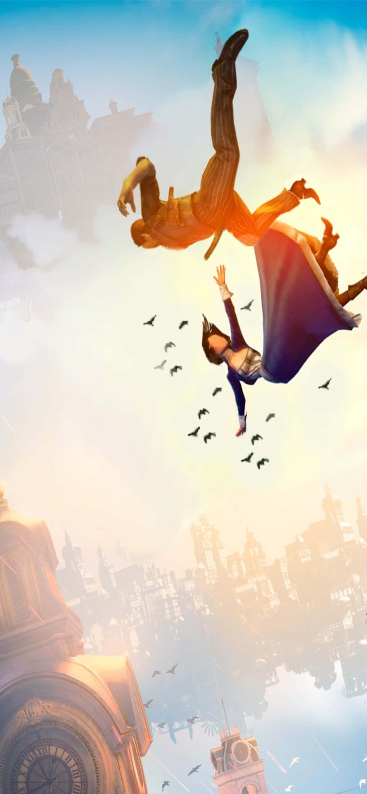 Эстетичный анимированный iPhone Xs Max Bioshock Infinite Background Обои