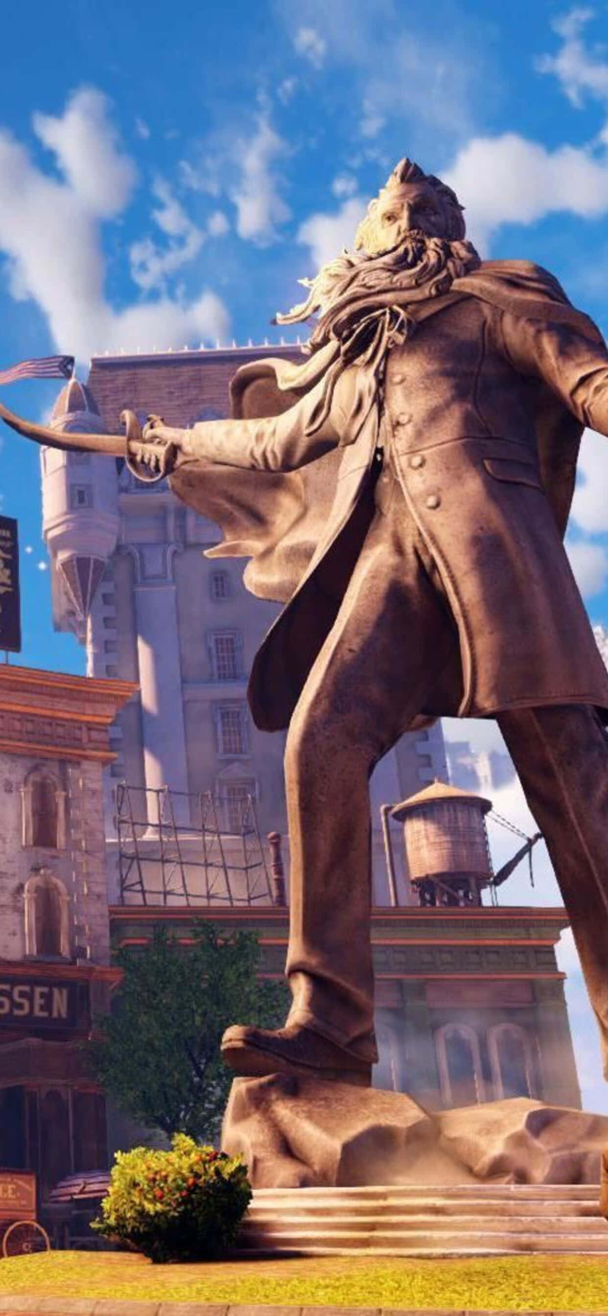 Статуя iPhone Xs Max Bioshock Infinite Заставка Обои