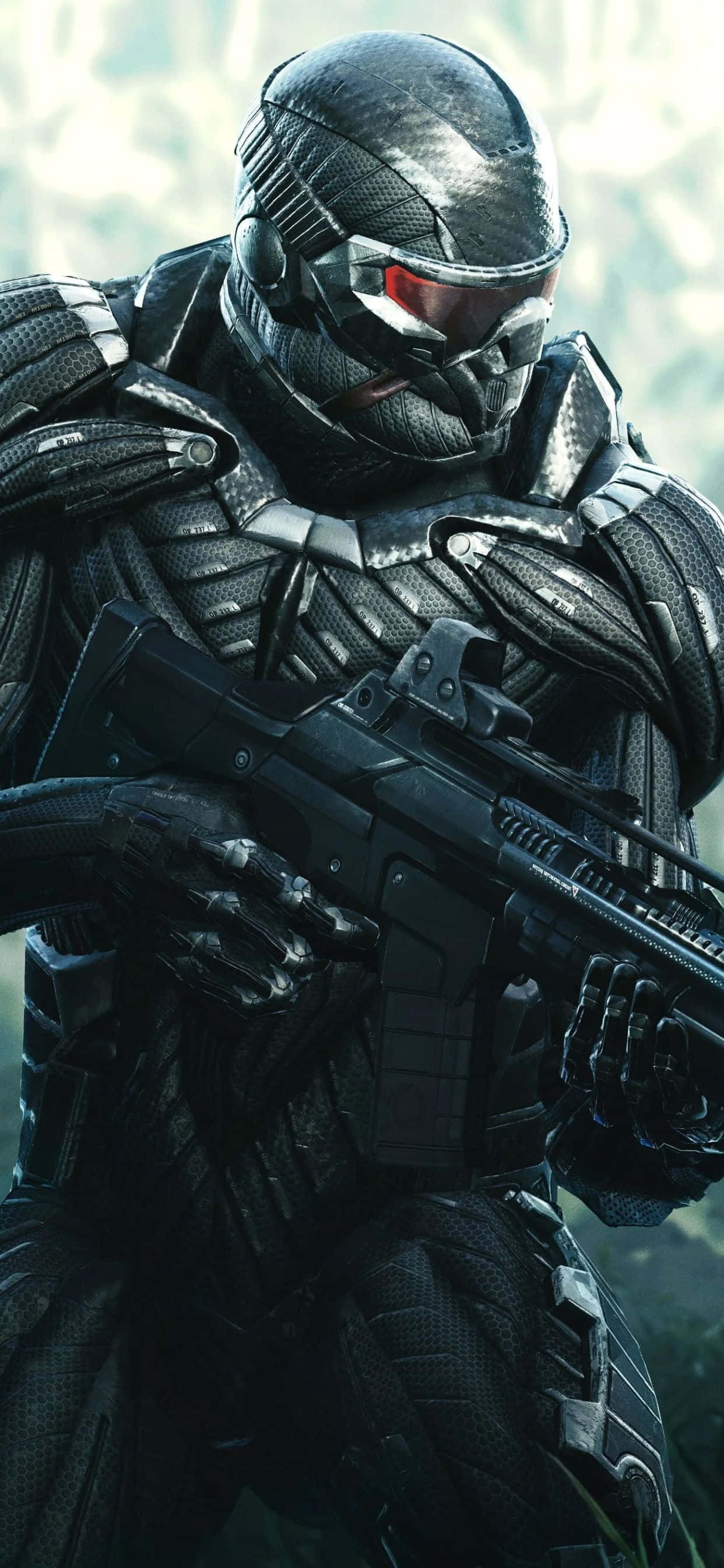 Приготовьтесь к интенсивным действиям на новом iPhone XS Max Crysis Warhead Обои