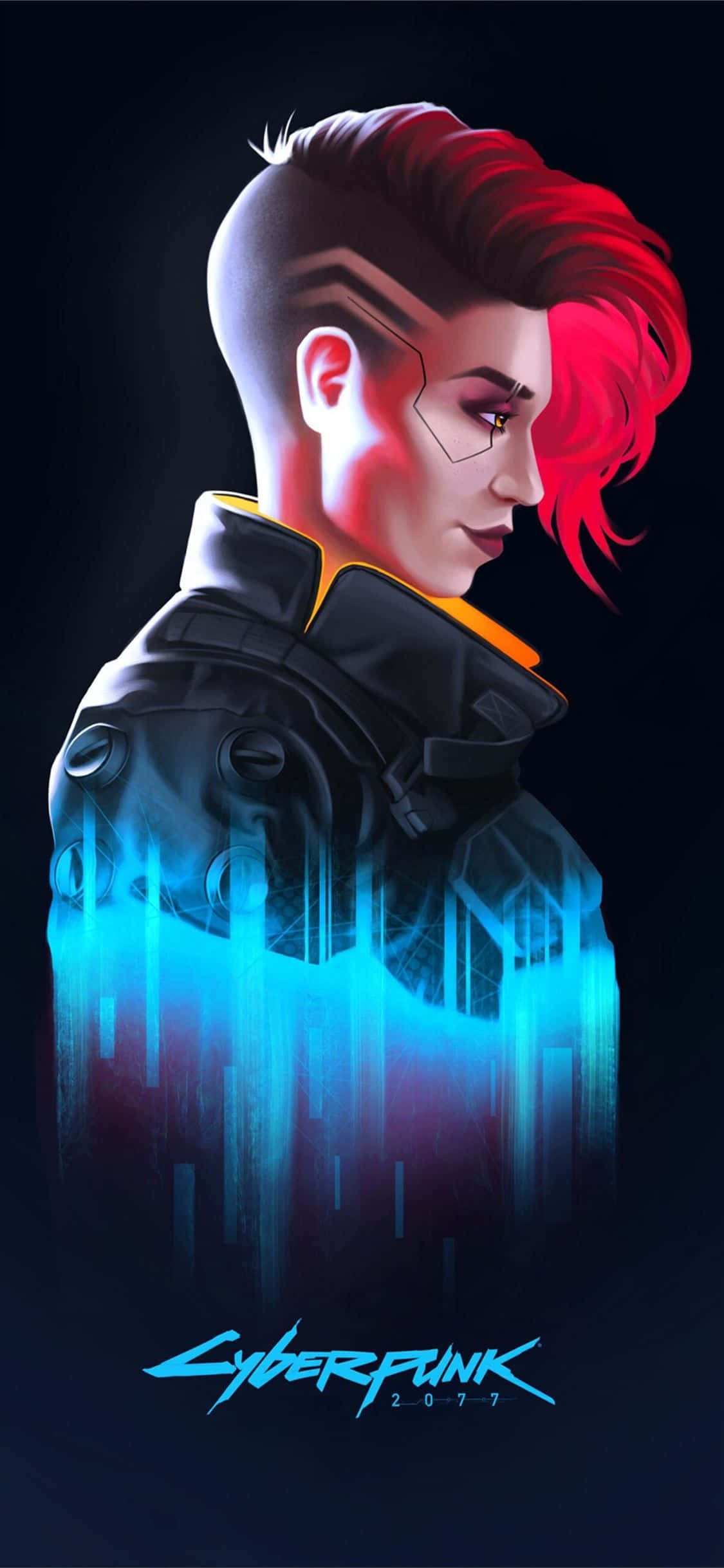 iPhone XS Max Cyberpunk 2077 Фон с Валери Обои
