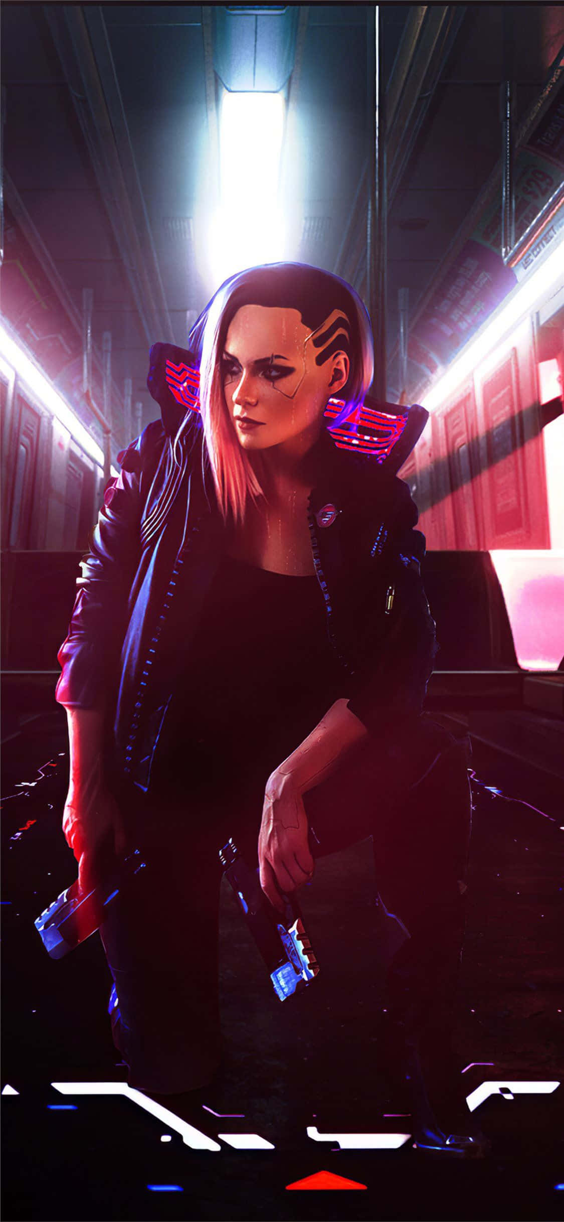 iPhone XS Max Cyberpunk 2077 Протагонист Валери Фон Обои