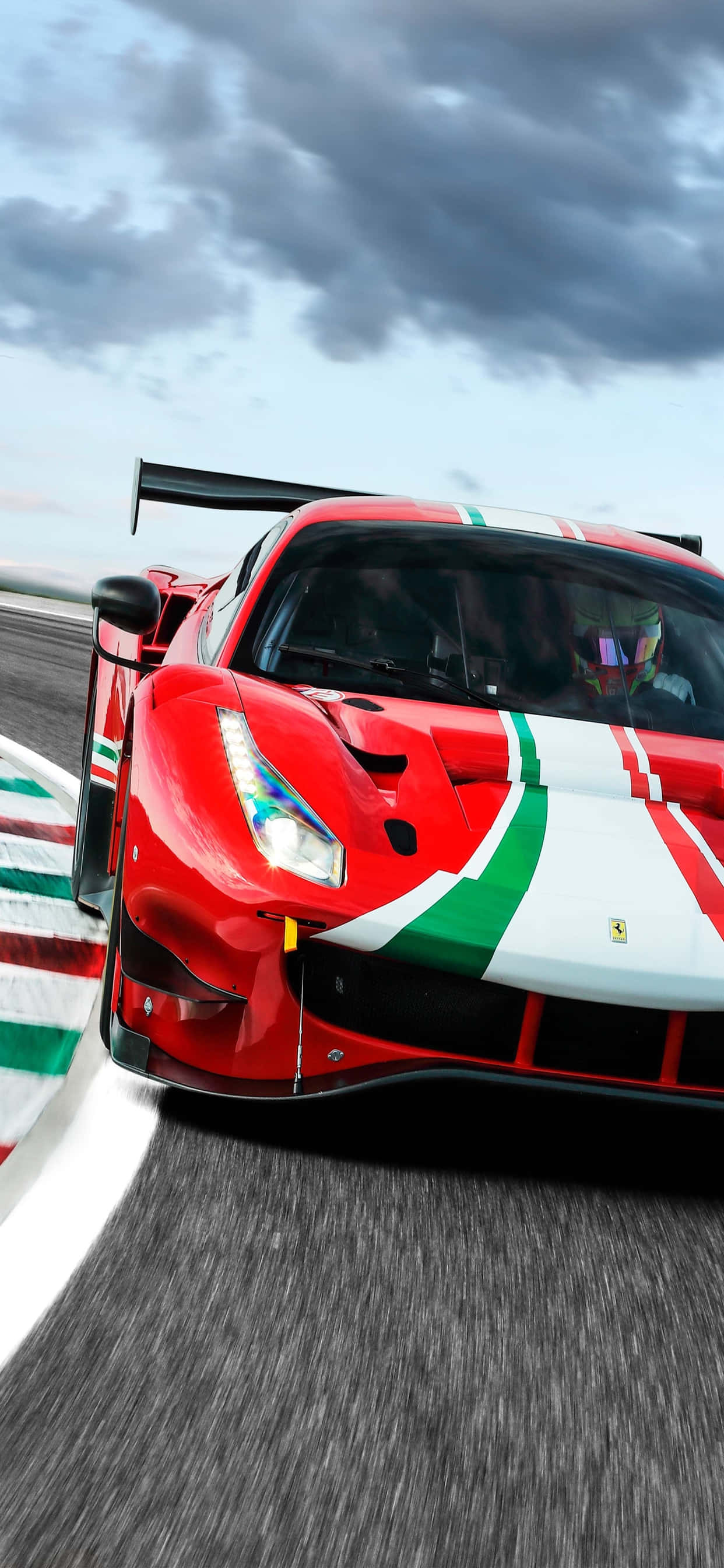 iPhone Xs Max Ferrari Background Ferrari 488 GT3 On The Track Обои
