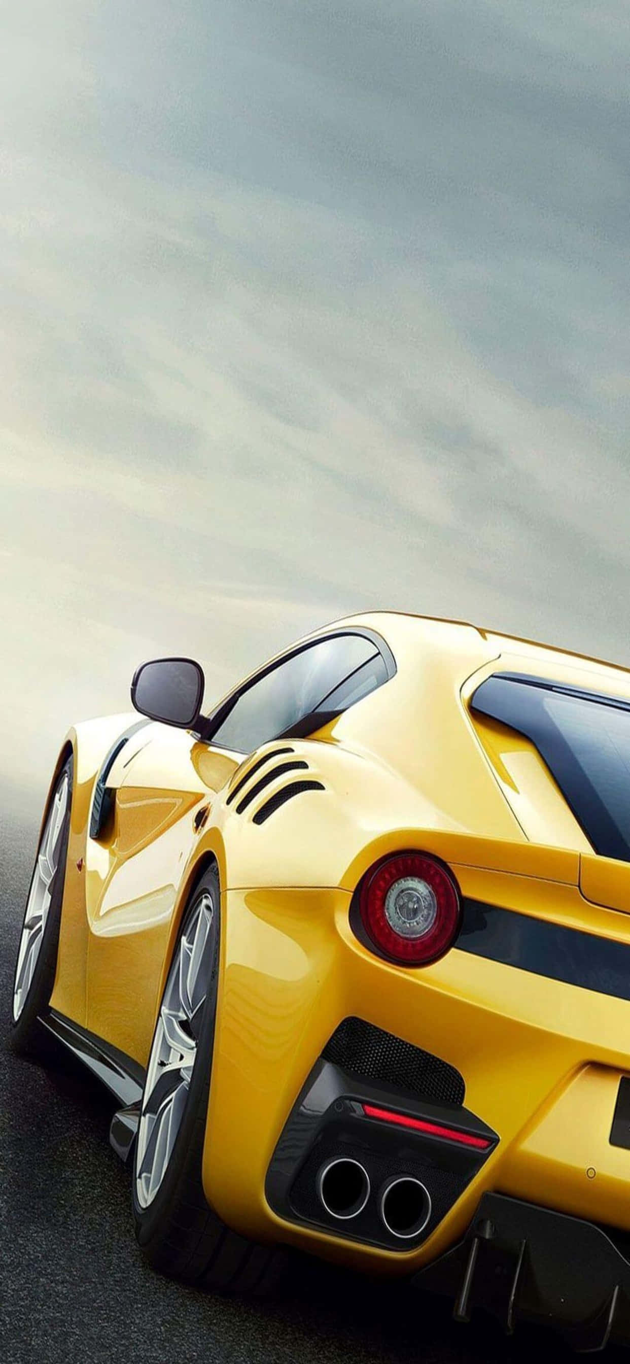 iPhone Xs Max Ferrari Background Желтый Ferrari F12tdf Обои