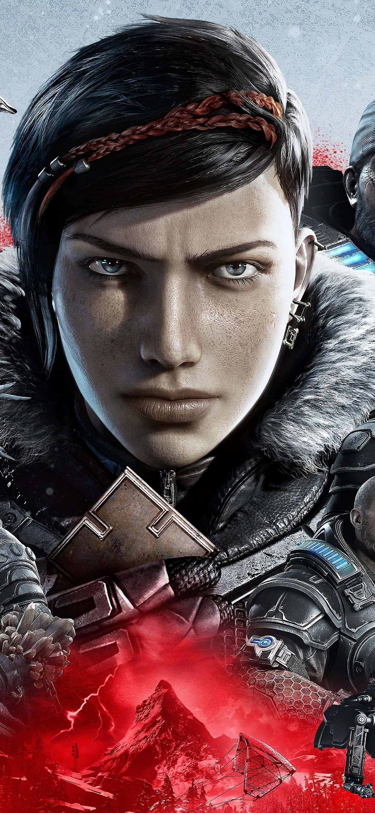 iPhone XS Max Gears Of War 5: Серьезная Кейт на фоне Обои