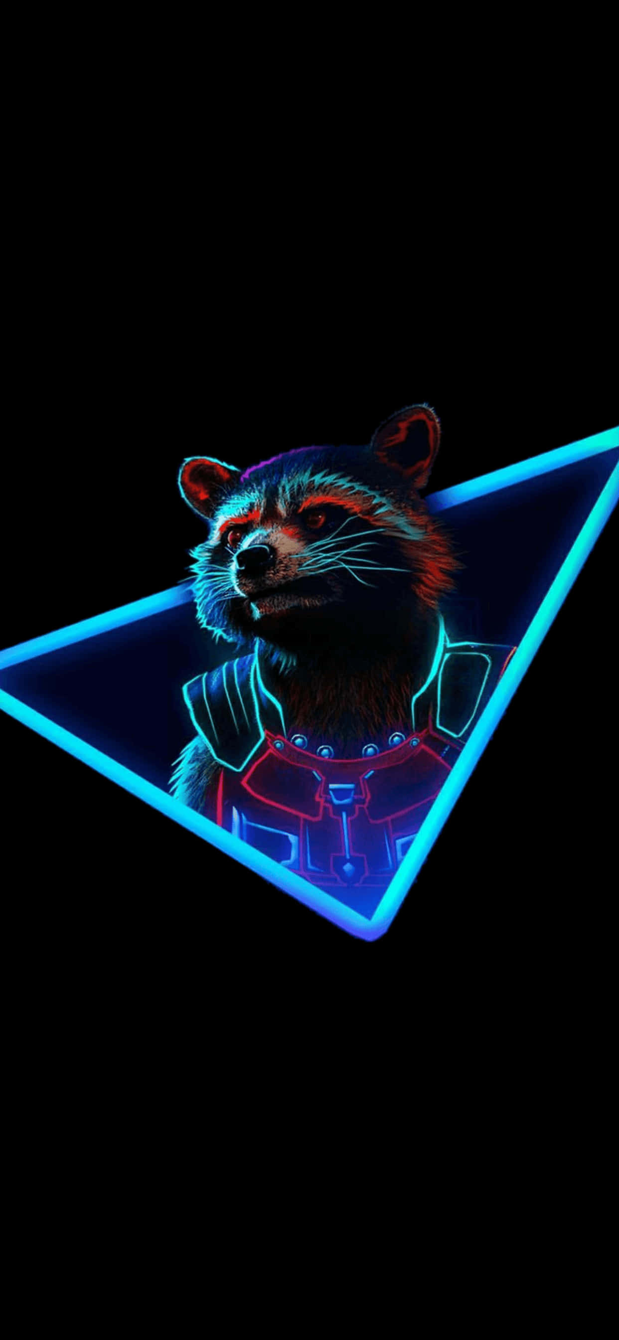 iPhone XS Max Marvel Rocket Raccoon Background Обои