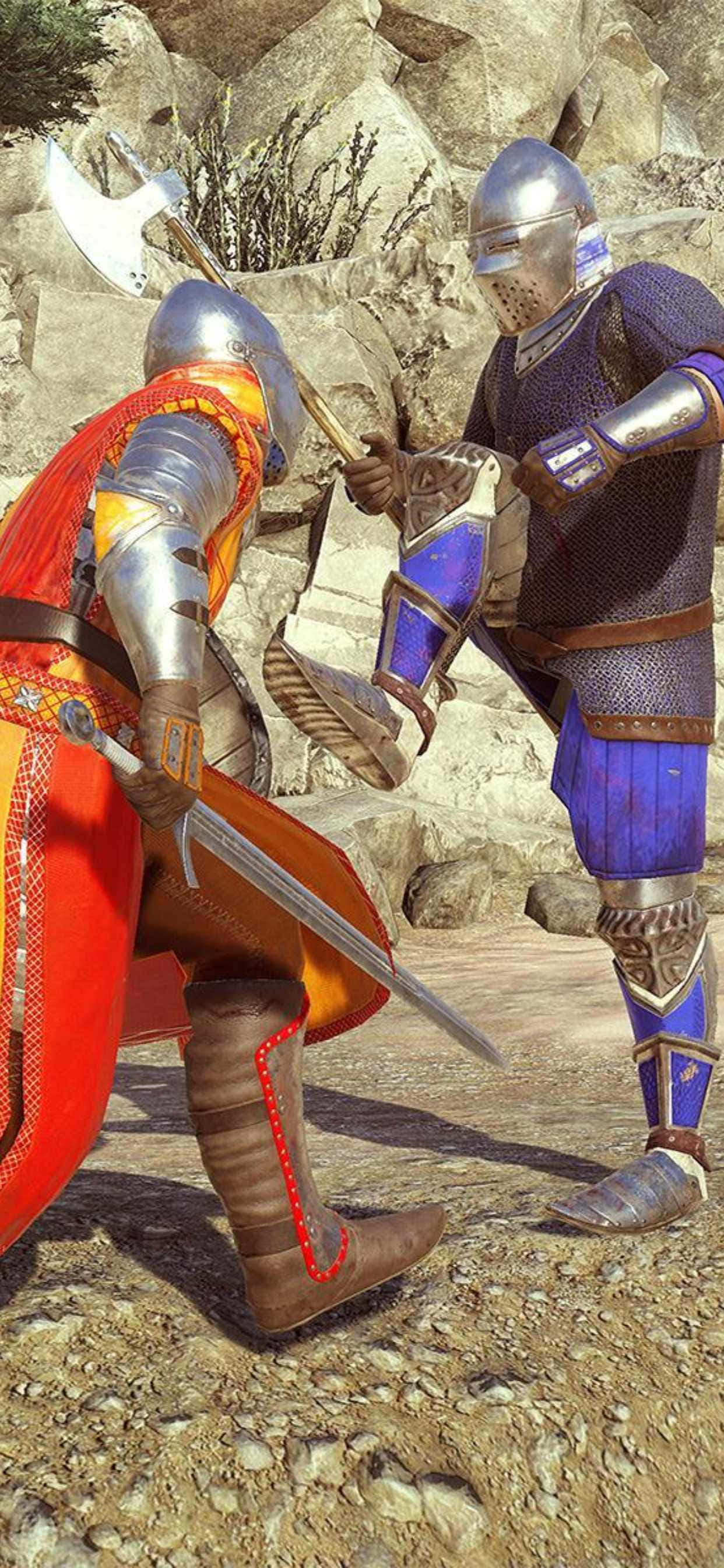 Завоюйте королевство с iPhone Xs Max Mordhau Обои