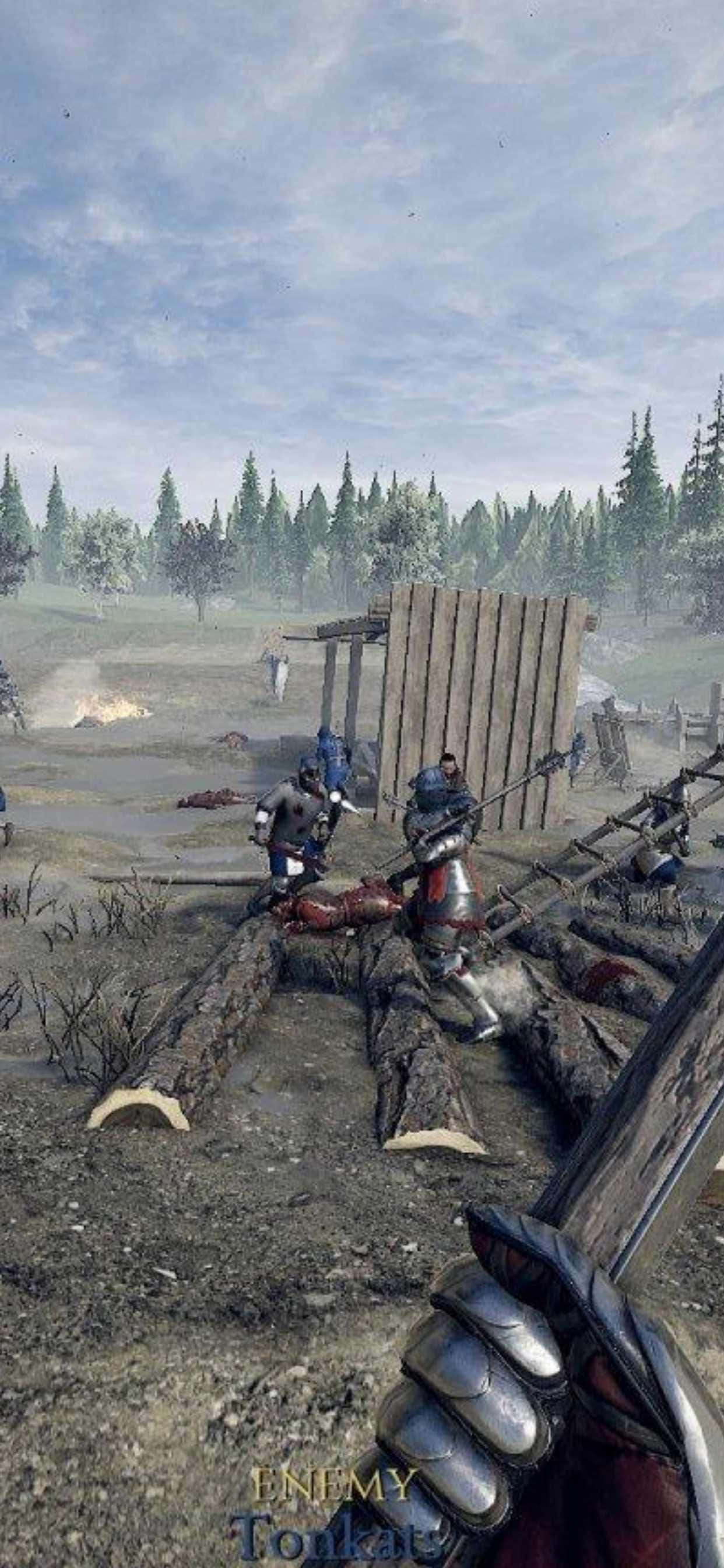 Испытайте игровую интенсивность с iPhone Xs Max Mordhau Обои
