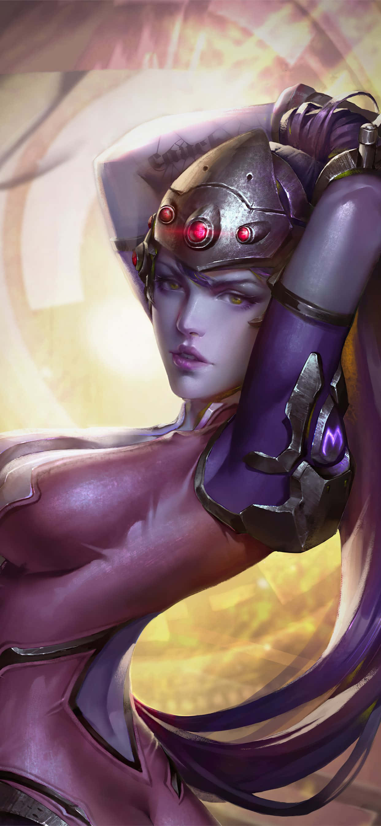 iPhone Xs Max Overwatch Обои Widowmaker Горячая Поза Обои