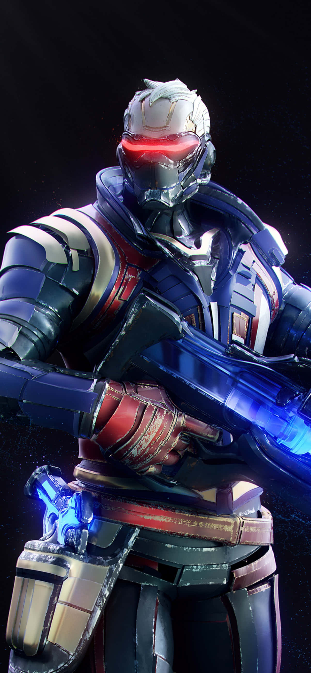 iPhone Xs Max Overwatch фон Солдат: 76 с оружием наготове Обои