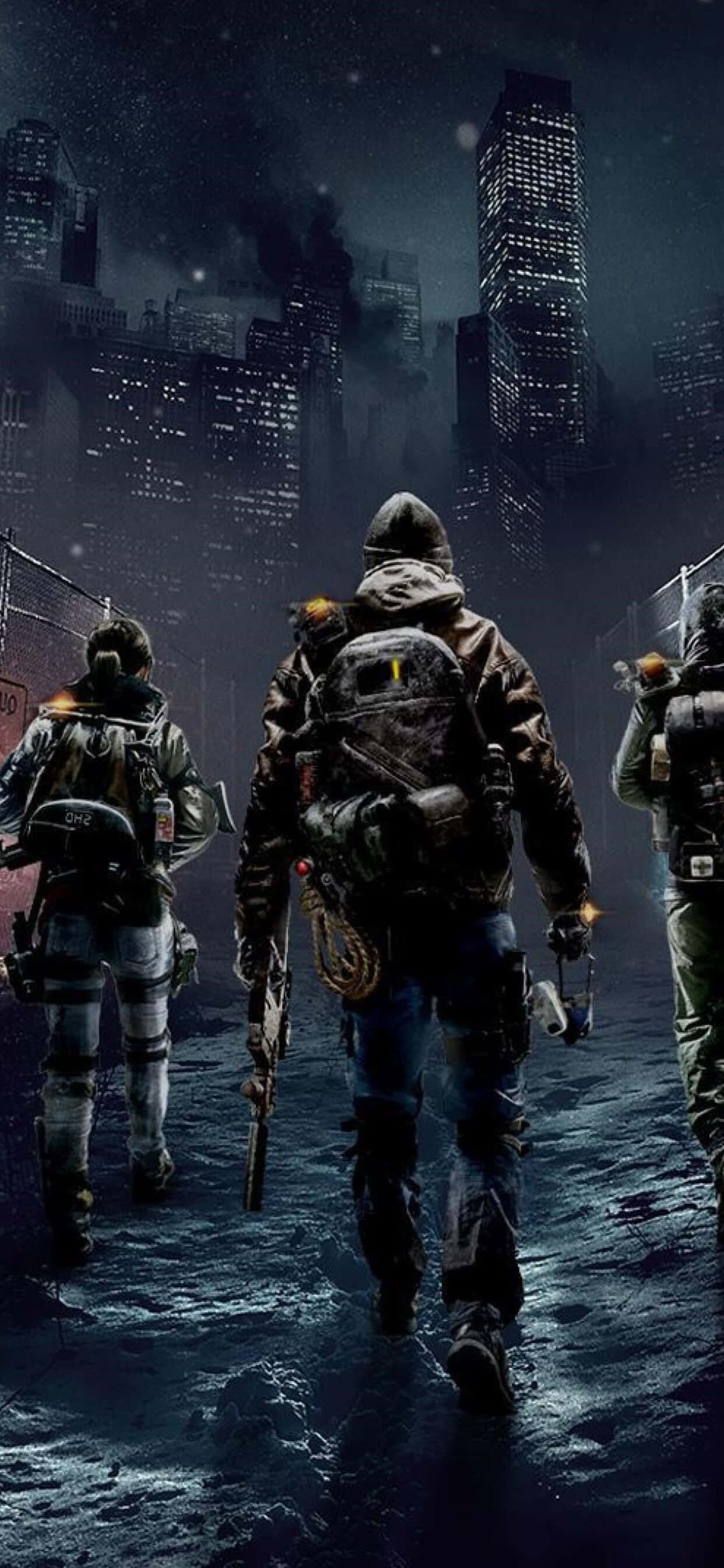 Сражайтесь с врагами стильно с iPhone Xs Max The Division Обои