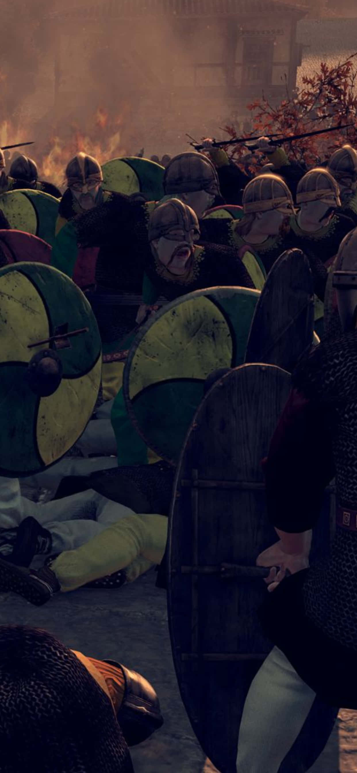 iPhone XS Max Total War Attila Поле битвы фон Обои