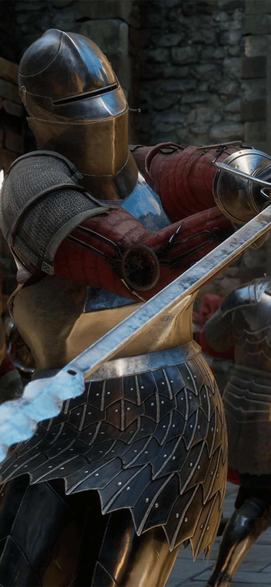 Идея фона воина Mordhau для iPhone Xs Обои