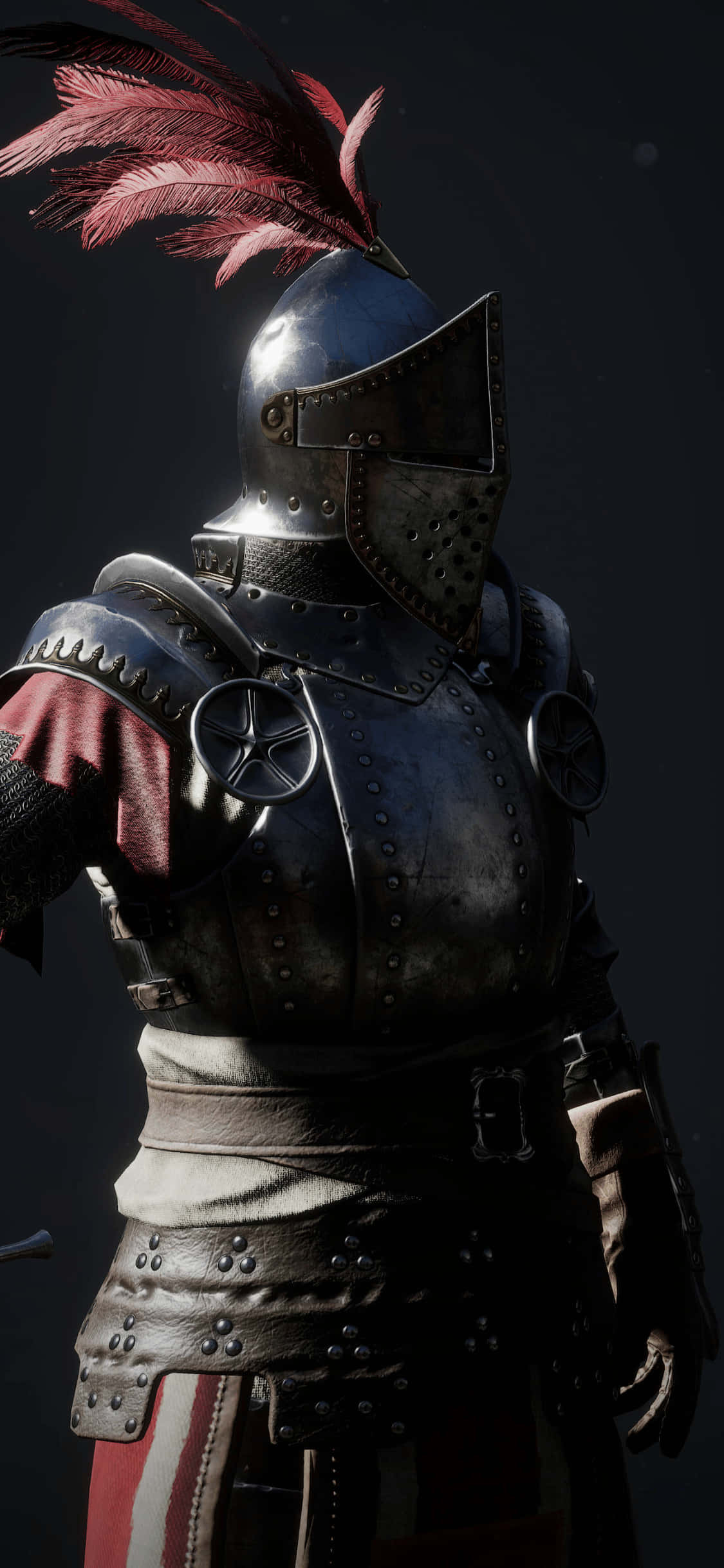 Крутой серебряный воин iPhone Xs Mordhau фон Обои