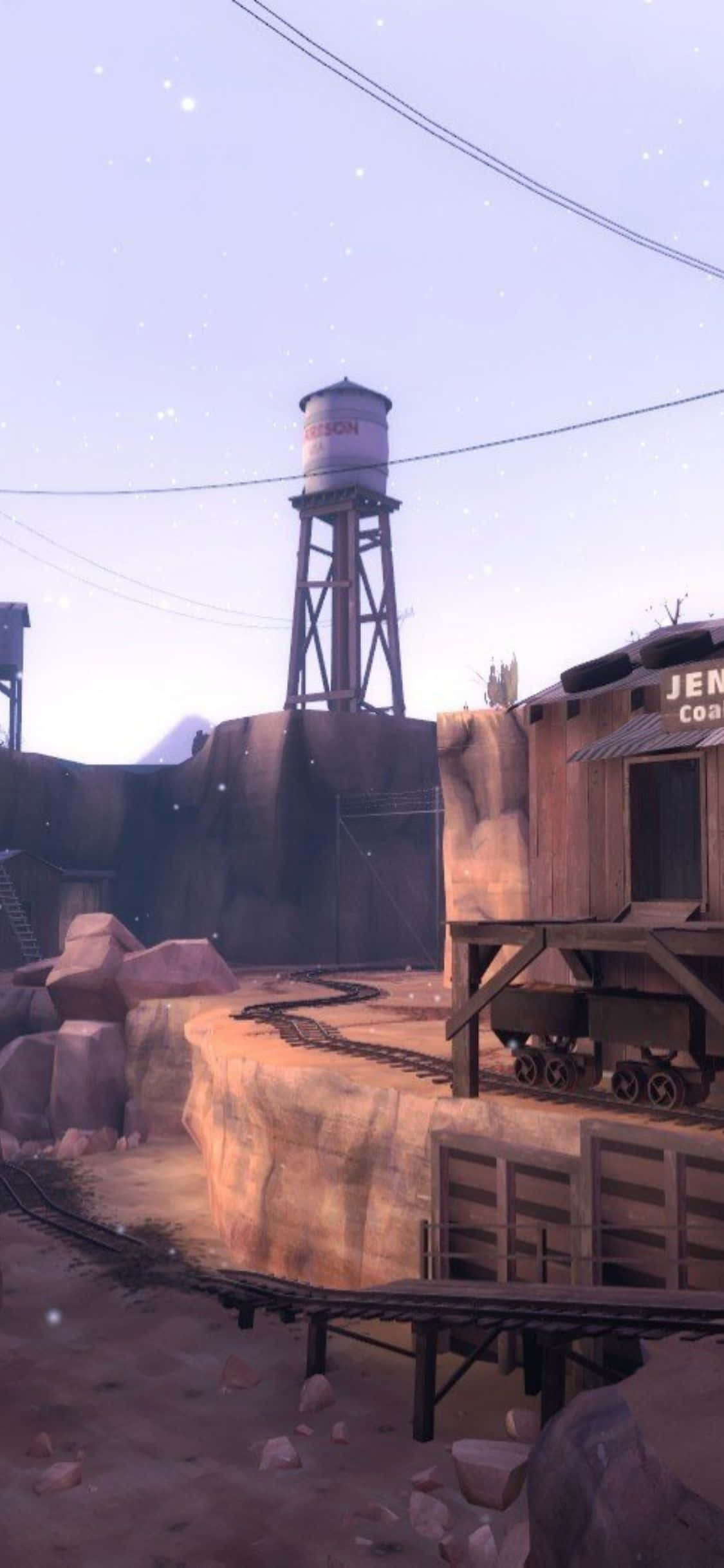 Фон Dustbowl из Team Fortress 2 для iPhone XS Обои