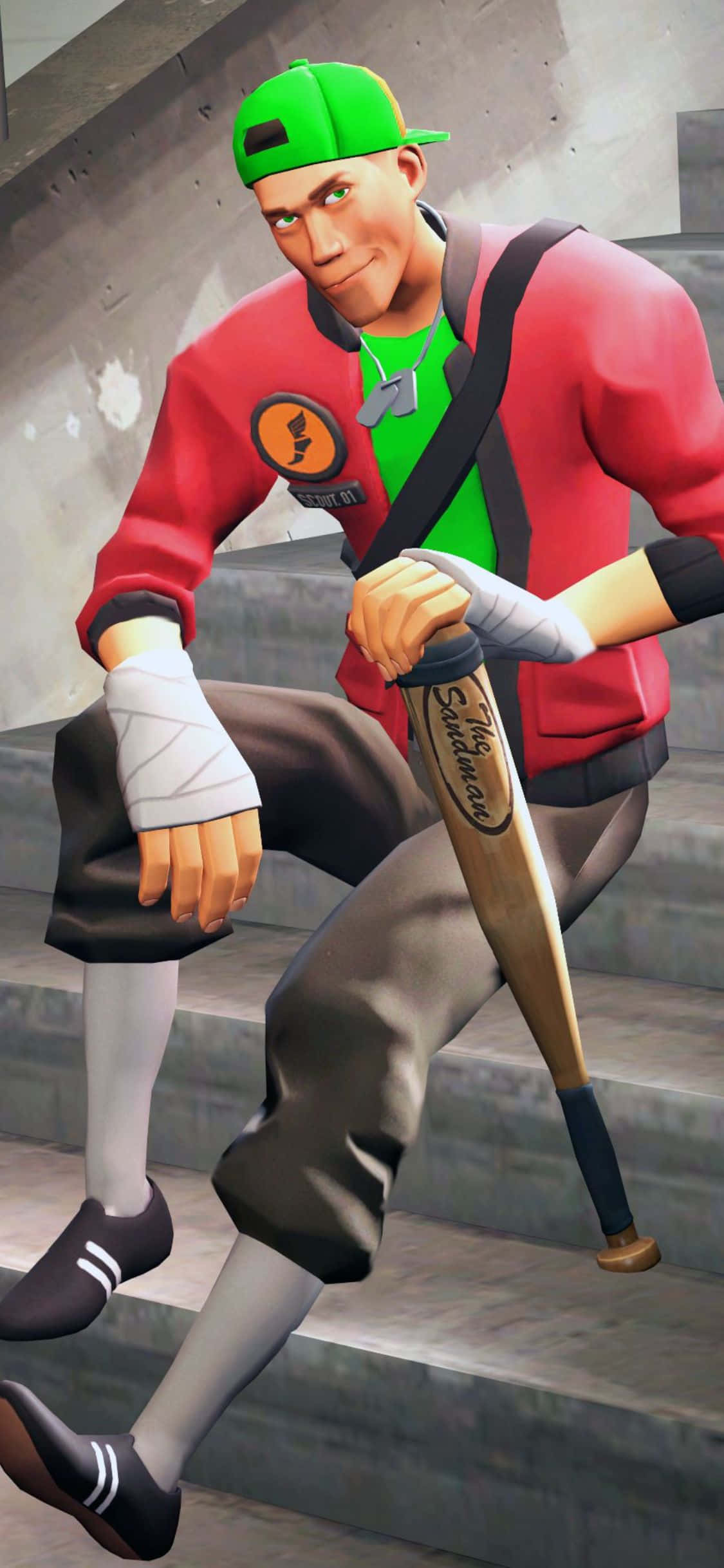 iPhone XS Team Fortress 2 Персонаж игры Разведчик Фон Обои