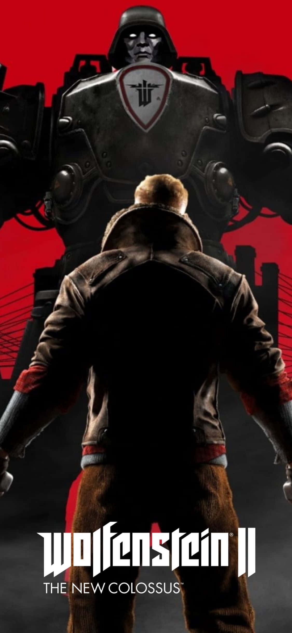 iPhone Xs фон Wolfenstein II противостояние Обои