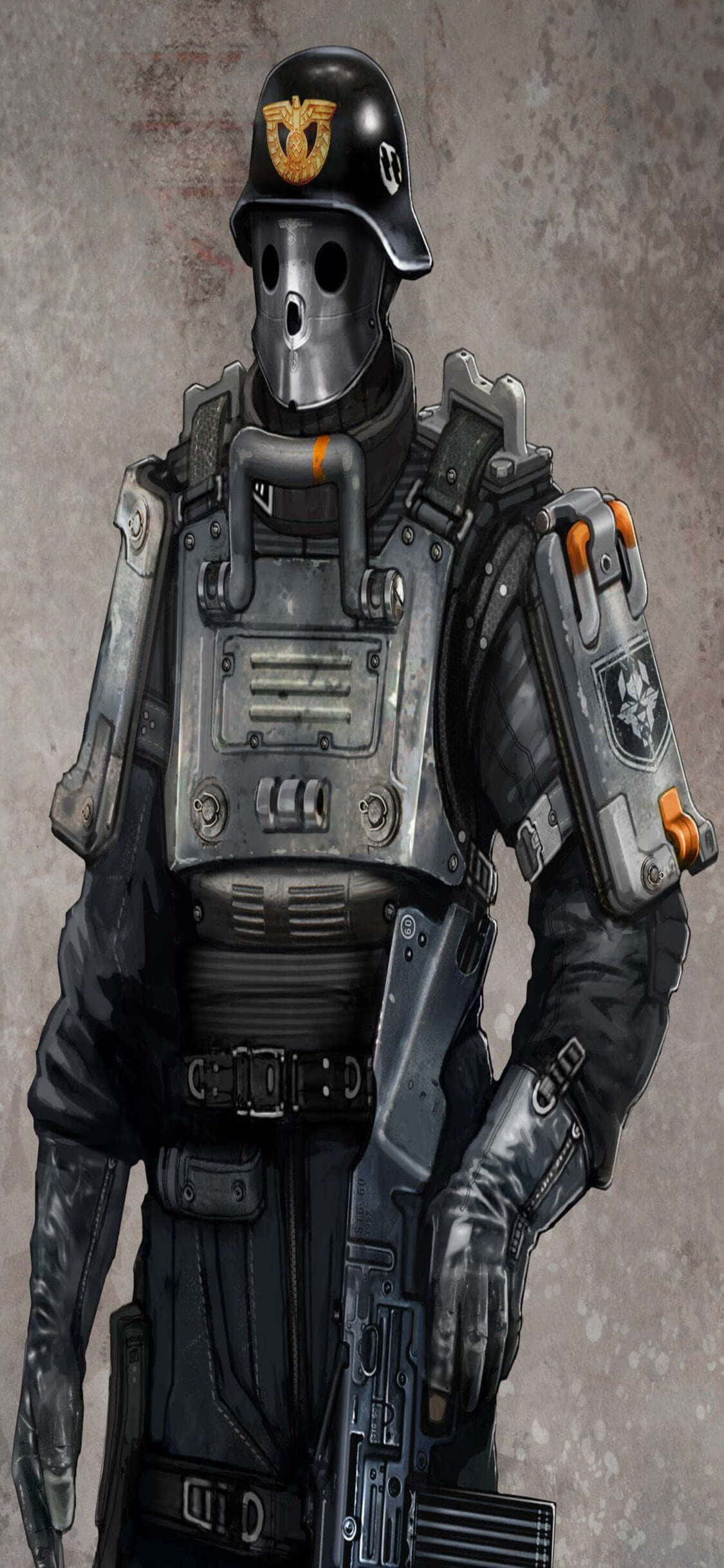 Готов к игровому приключению с iPhone Xs и Wolfenstein II? Обои