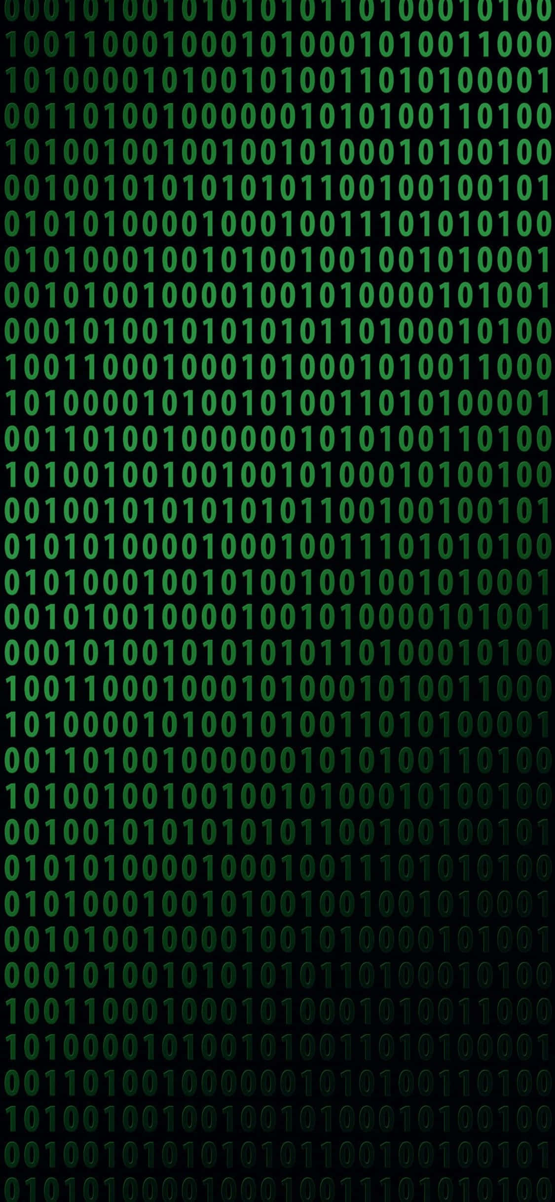 Фон программирования iPhone Xs Двоичный код Обои
