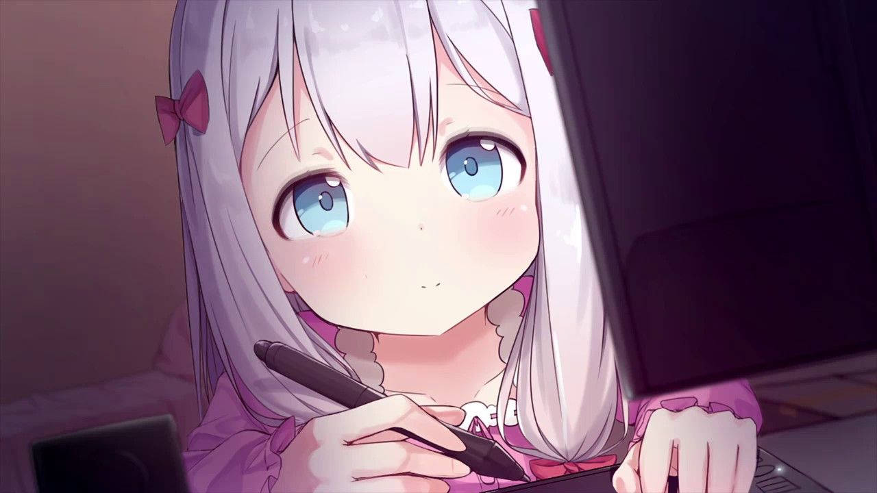 Аниме-девушка Izumi Sagiri Обои