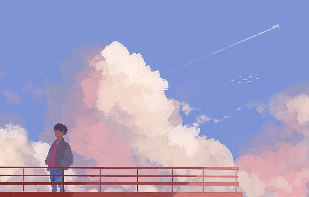 Арт по мотивам J-Hope Airplane Обои