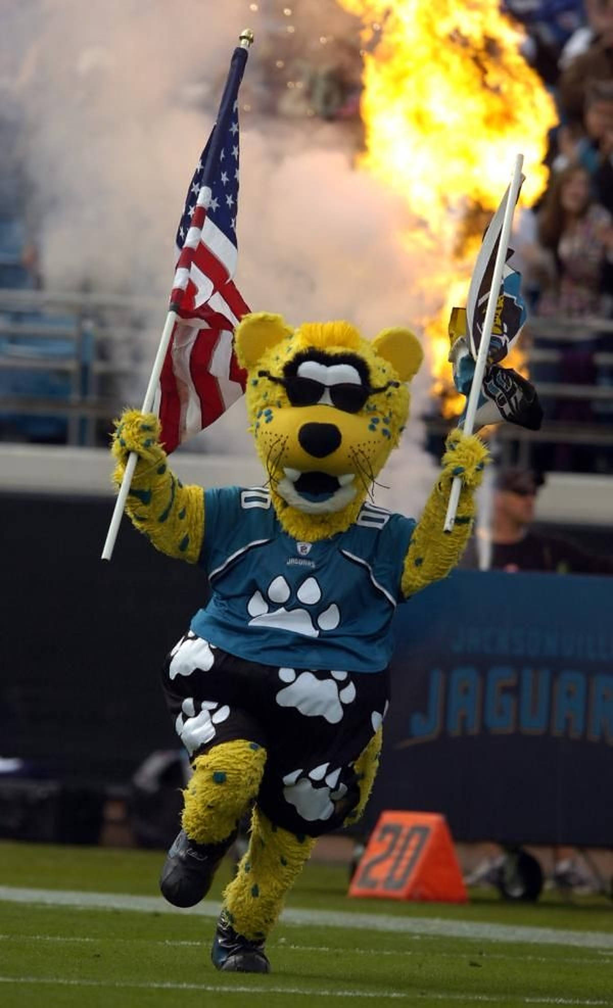 Талисман футбольной команды Jacksonville Jaguars Обои