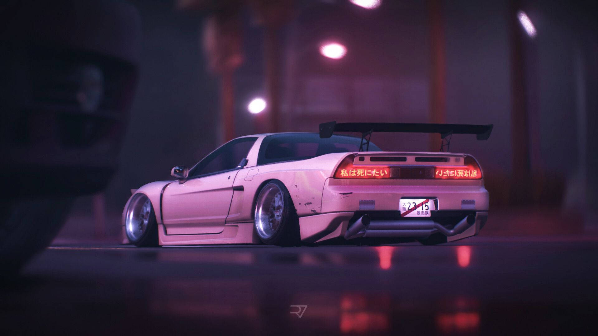 Эстетика JDM Acura NSX Обои