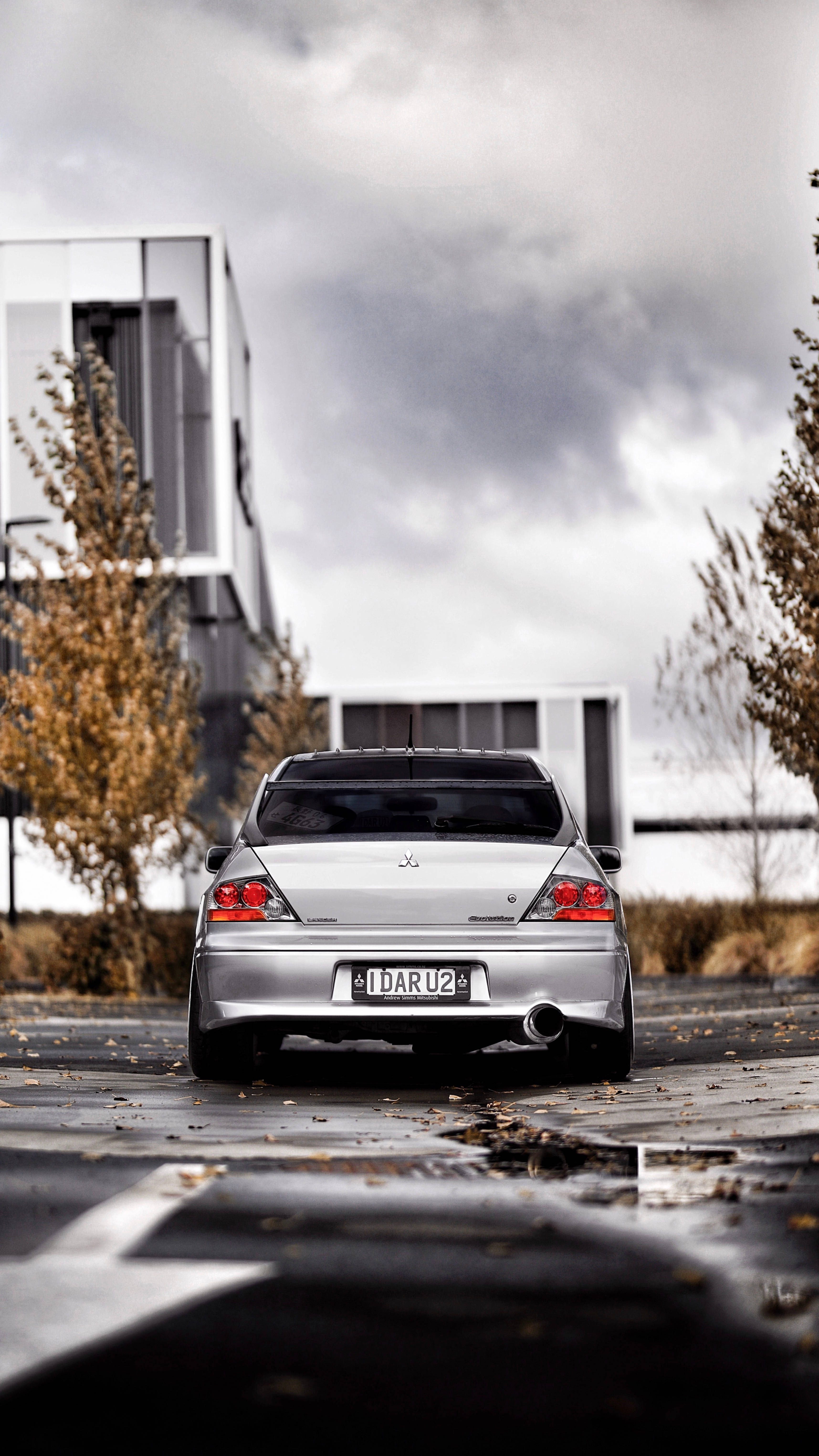 Мокрые бирюзовые и черные JDM автомобили Обои