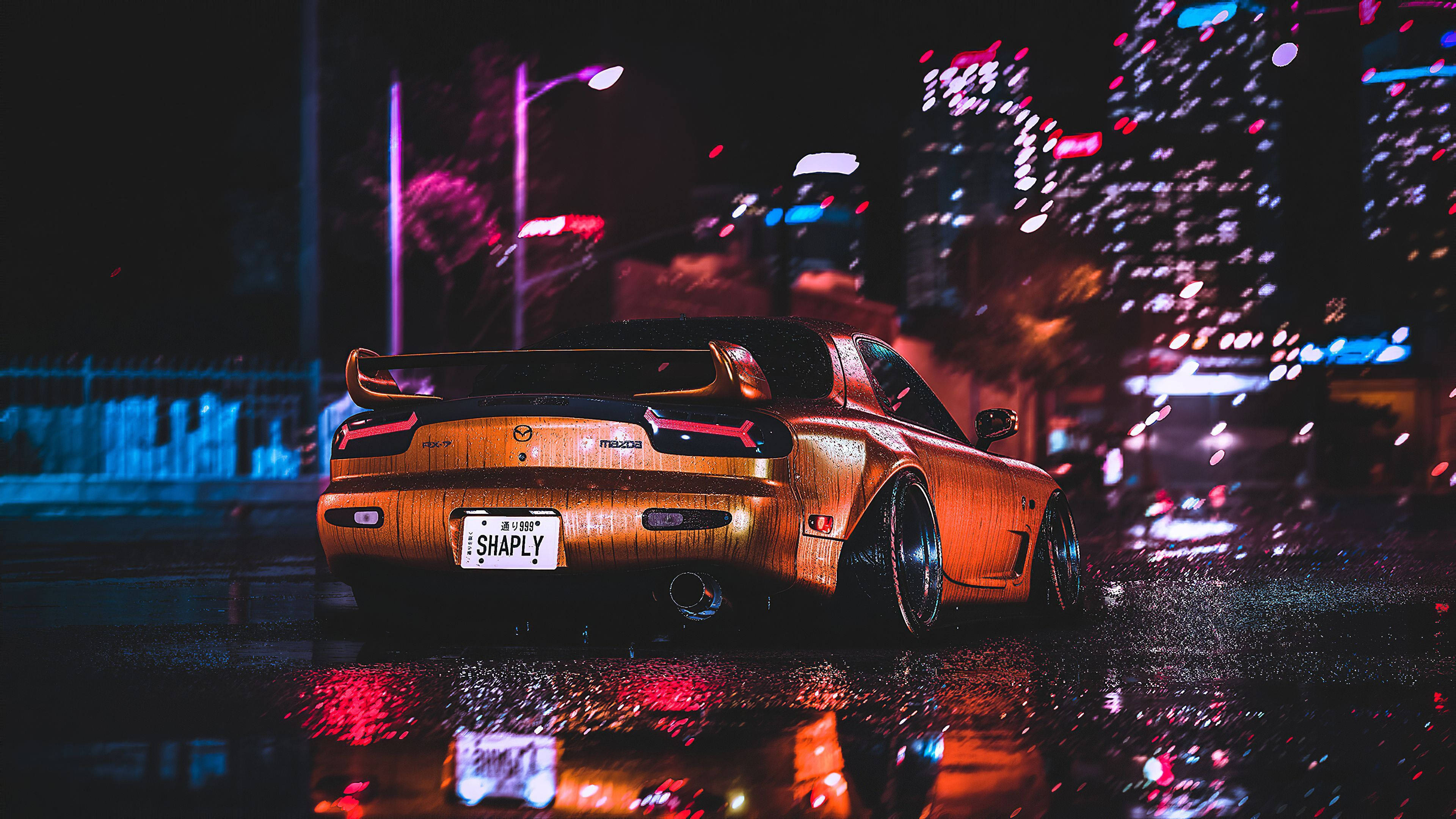 JDM Эстетика Mazda RX-7 Обои