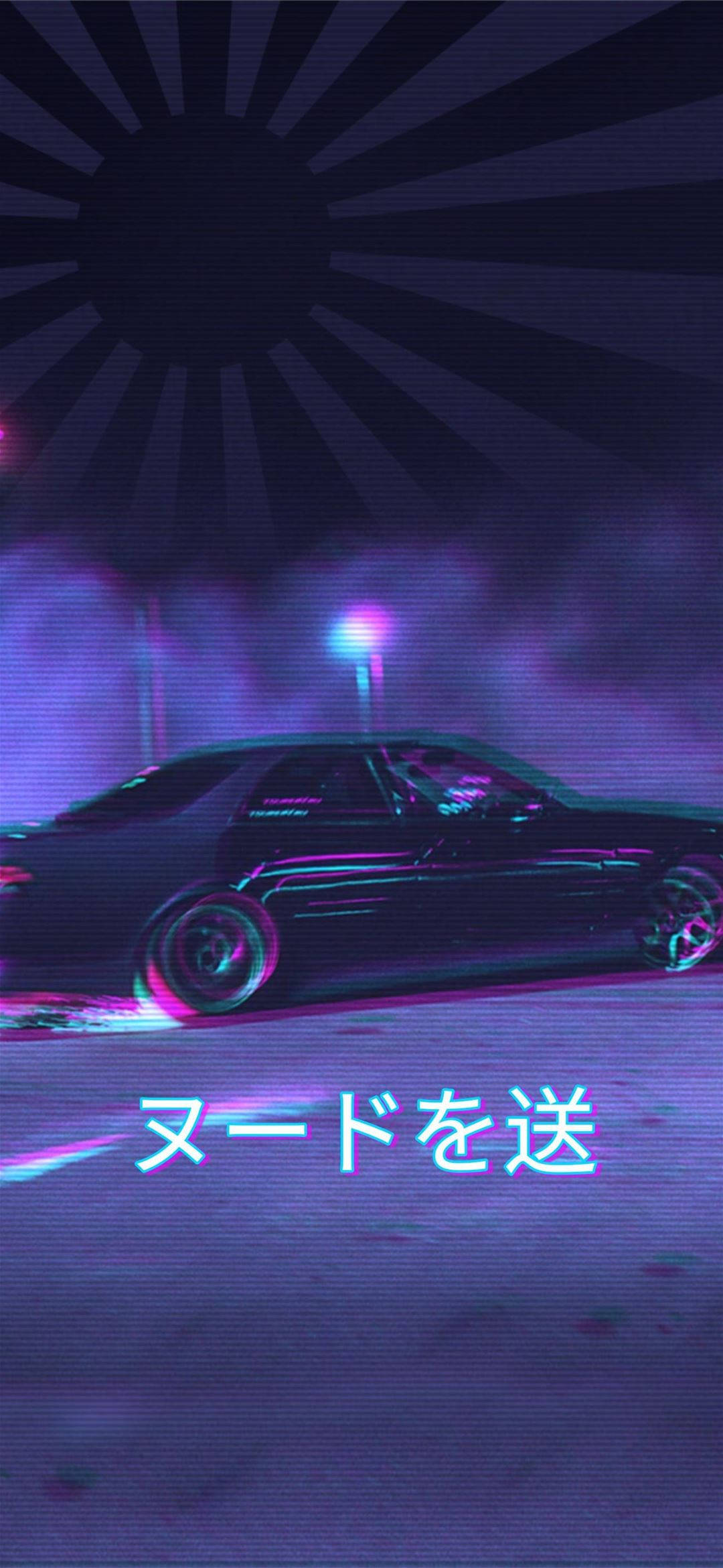 Классическая эстетика JDM с флагом Обои