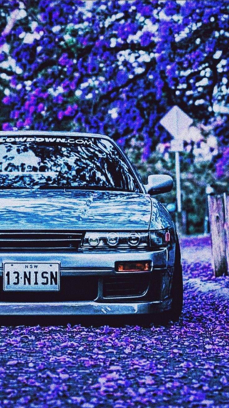 Эстетика JDM с сакурой Обои