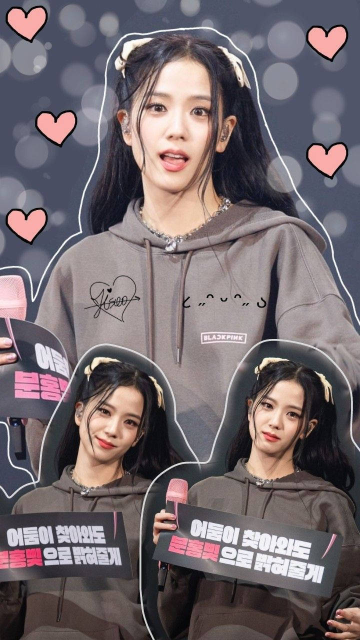 Jisoo Cutout Blackpink Эстетика Обои