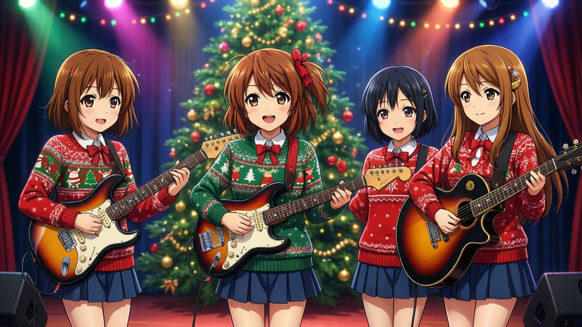 K-On! Рождественский концерт Обои