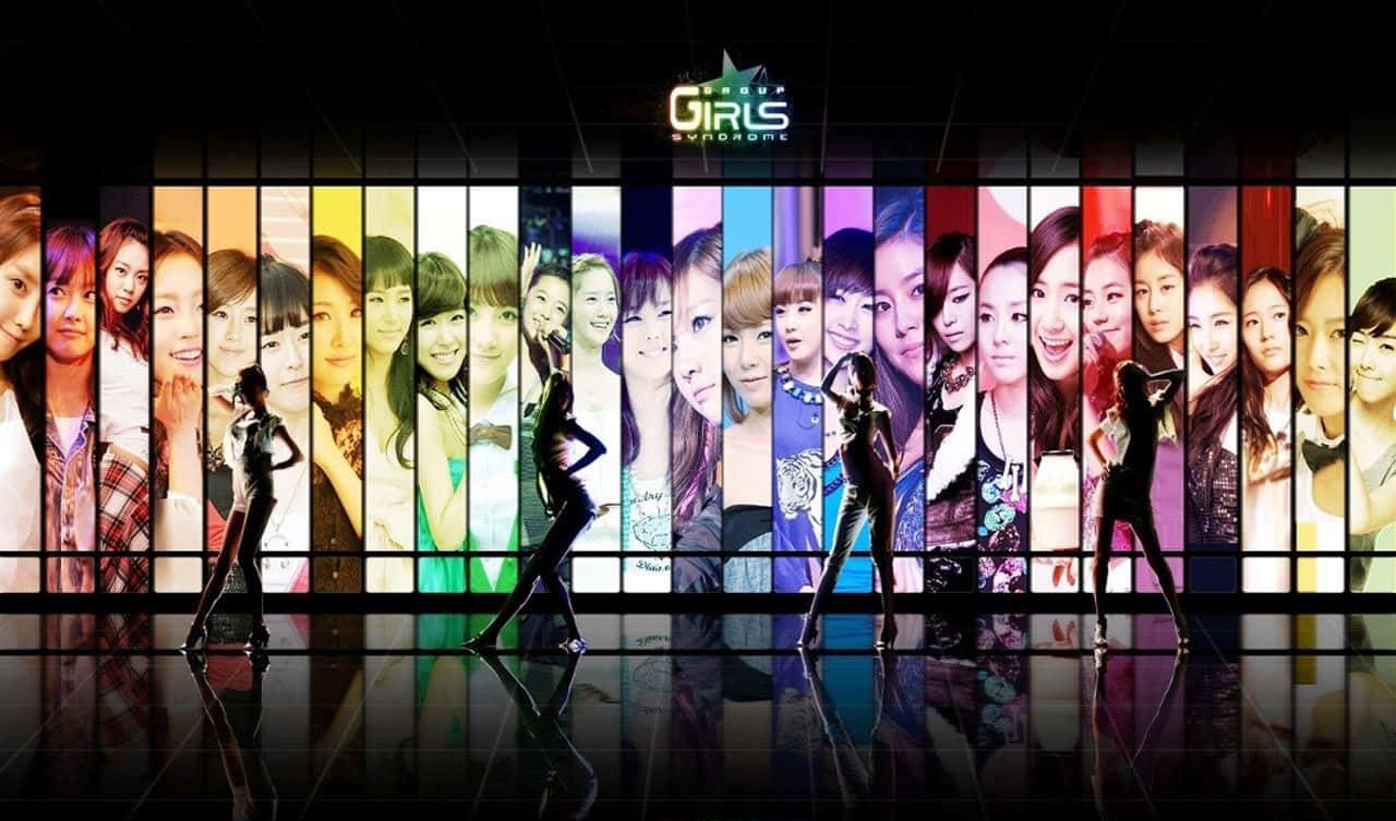 K-pop группа позирует вместе, демонстрируя близкую связь Обои