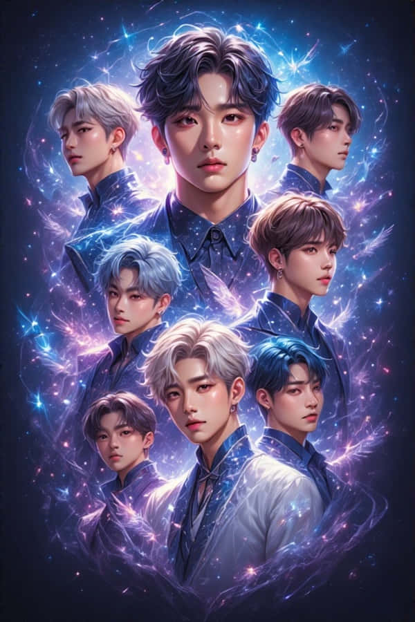 Фэнтезийная реалистичная K-pop группа Обои
